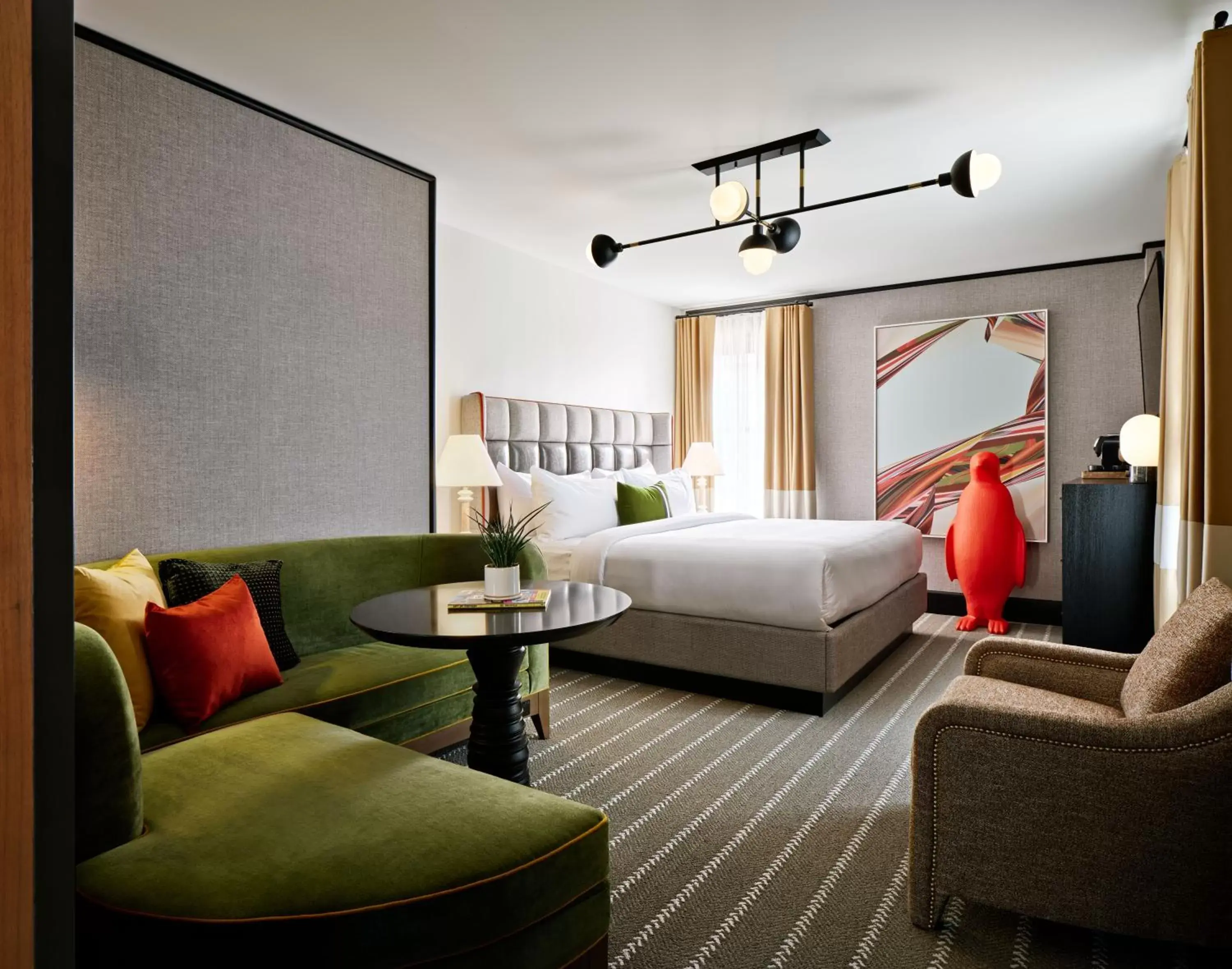 Corner King Room in 21c Museum Hotel St Louis Corner King Room in 21c Museum Hotel St Louis