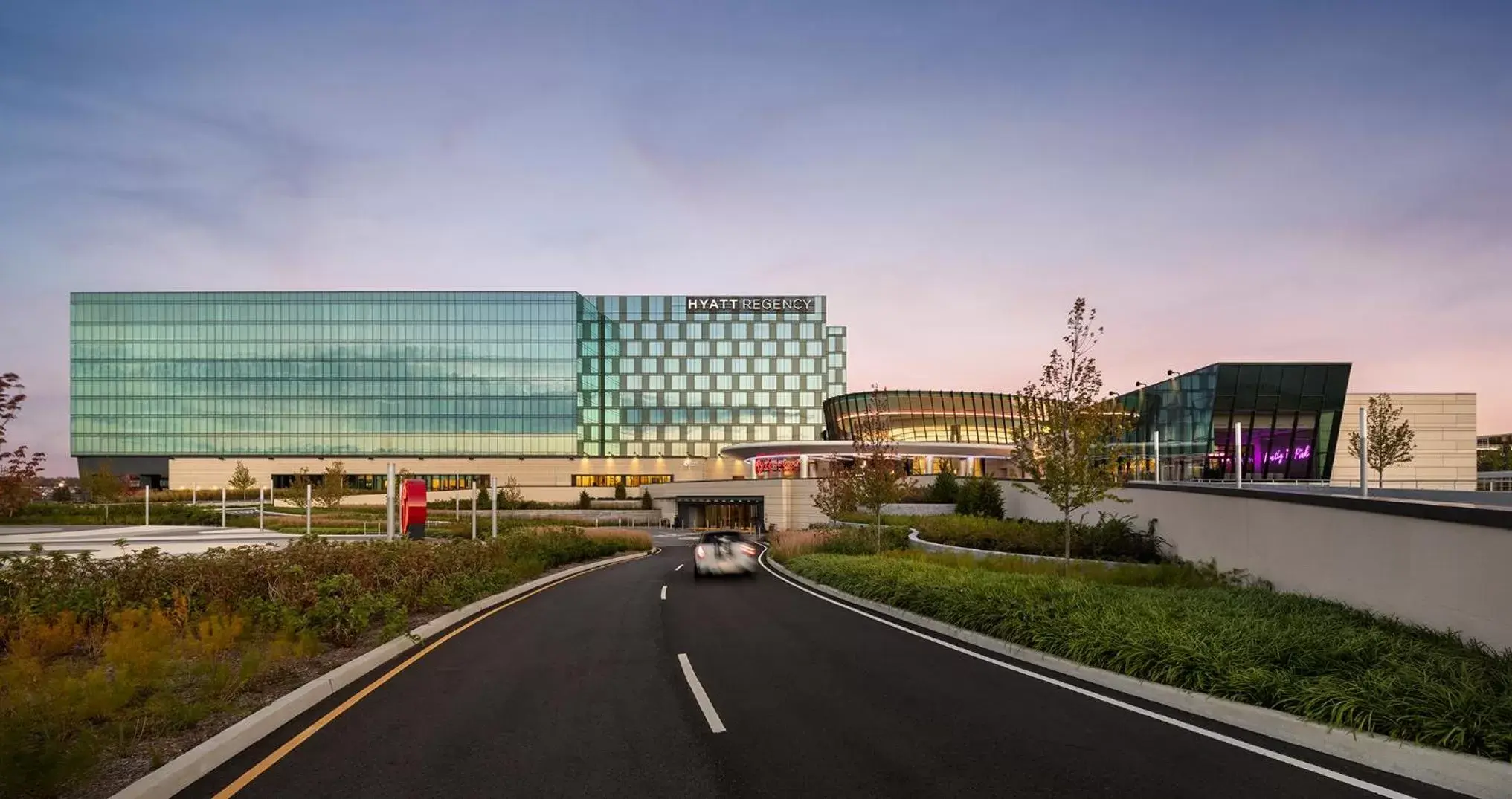 Property building in Hyatt Regency JFK Airport at Resorts World New York