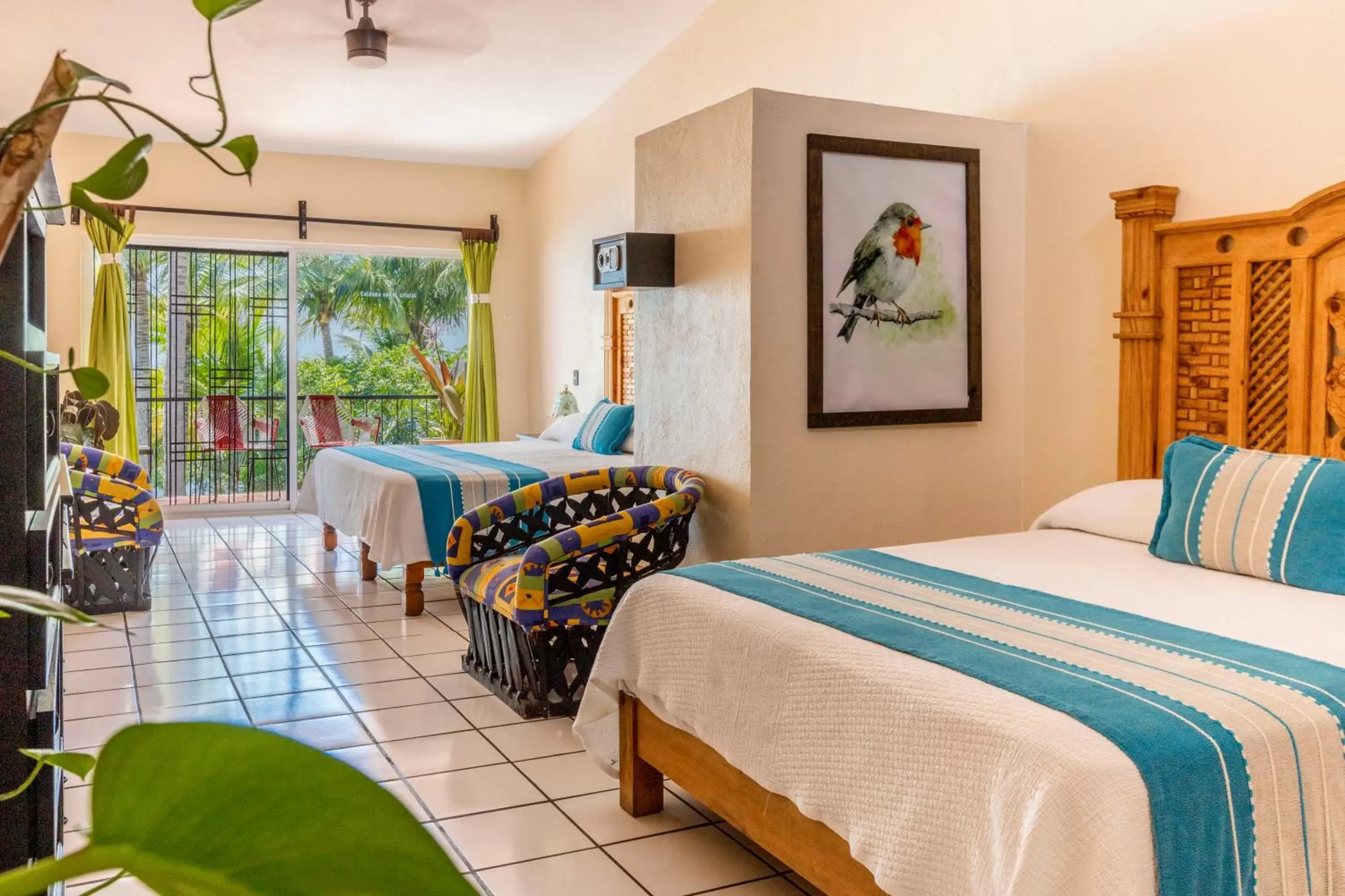 Bed in Casa María Resort