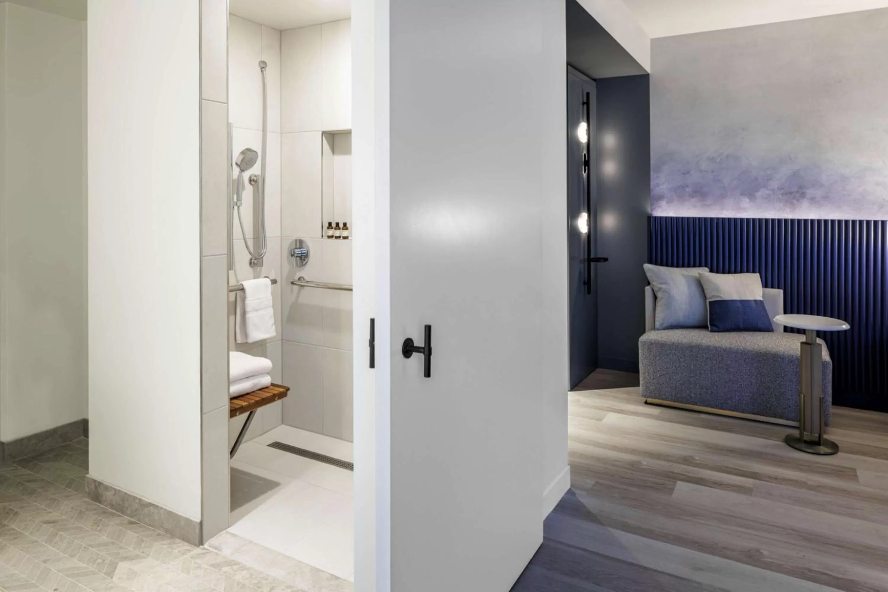 Bathroom, Bed in The Morrow Washington Dc, Curio Collection By Hilton