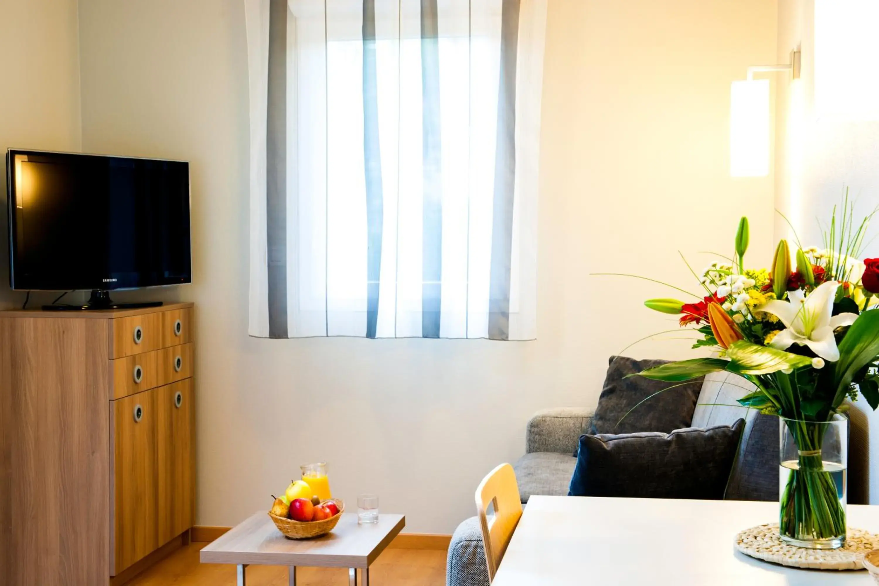 Living room, TV/Entertainment Center in Lagrange Aparthotel Toulouse Saint-Michel
