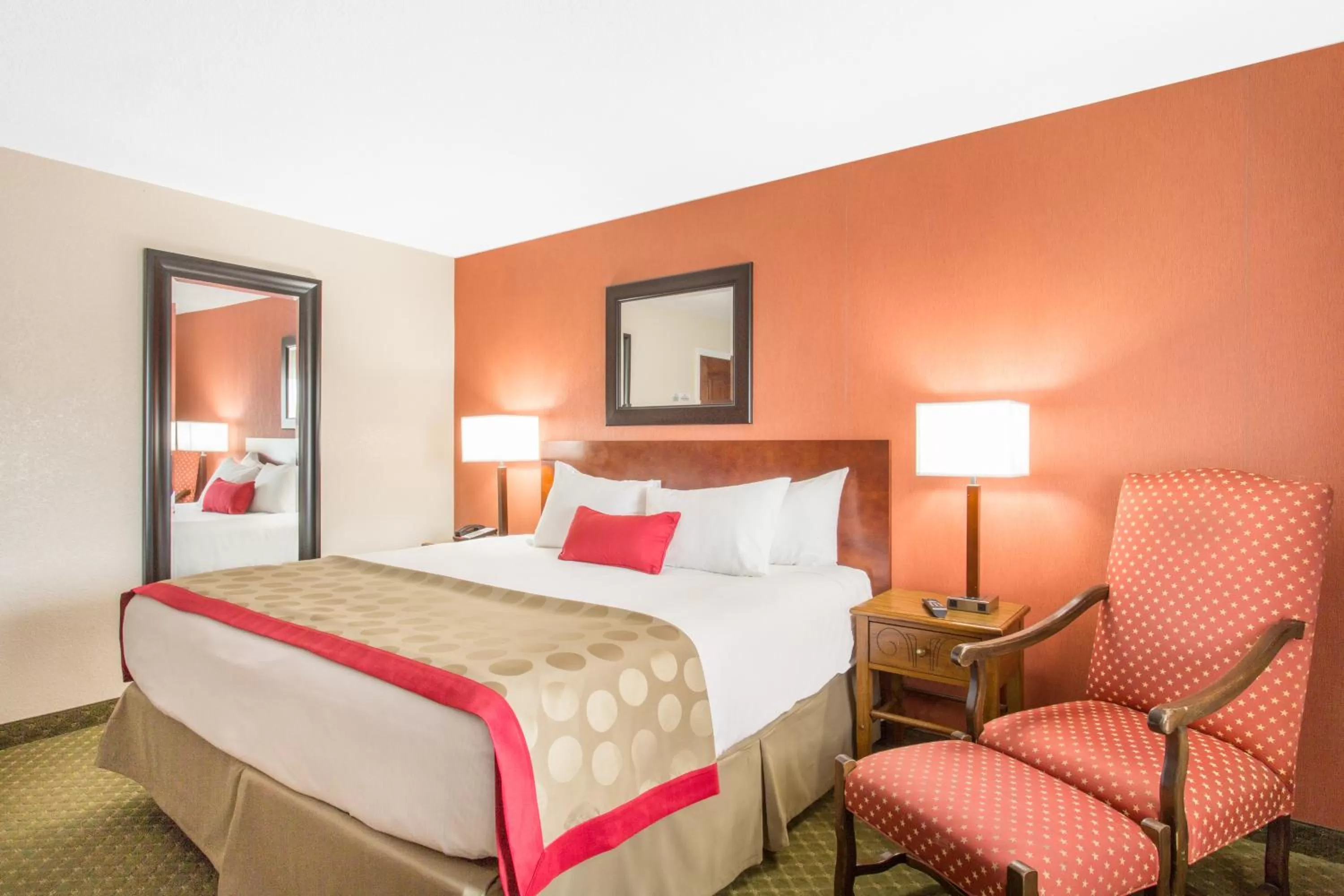 Bed in Ramada by Wyndham Elko Hotel at Stockmen's Casino