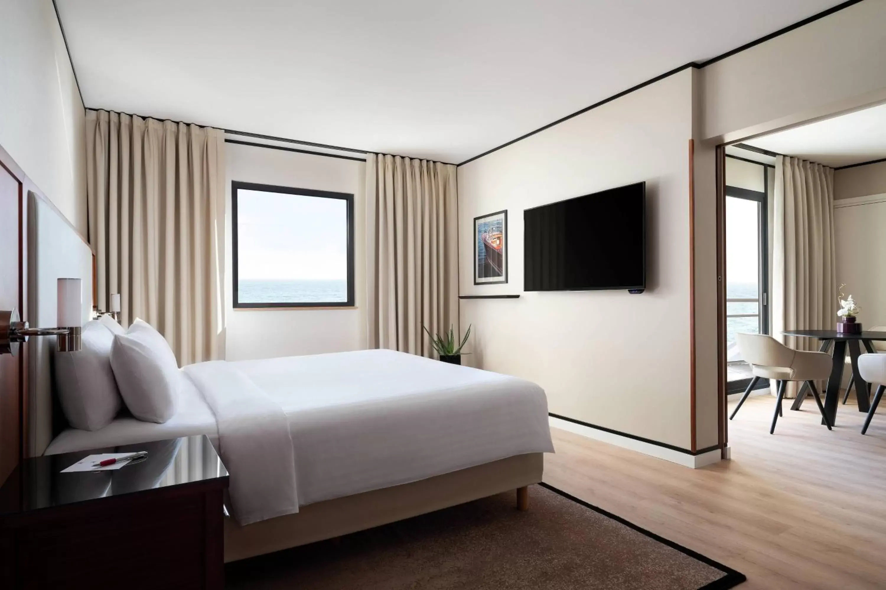 Photo of the whole room, Bed in Riviera Marriott Hotel La Porte De Monaco Photo of the whole room, Bed in Riviera Marriott Hotel La Porte De Monaco