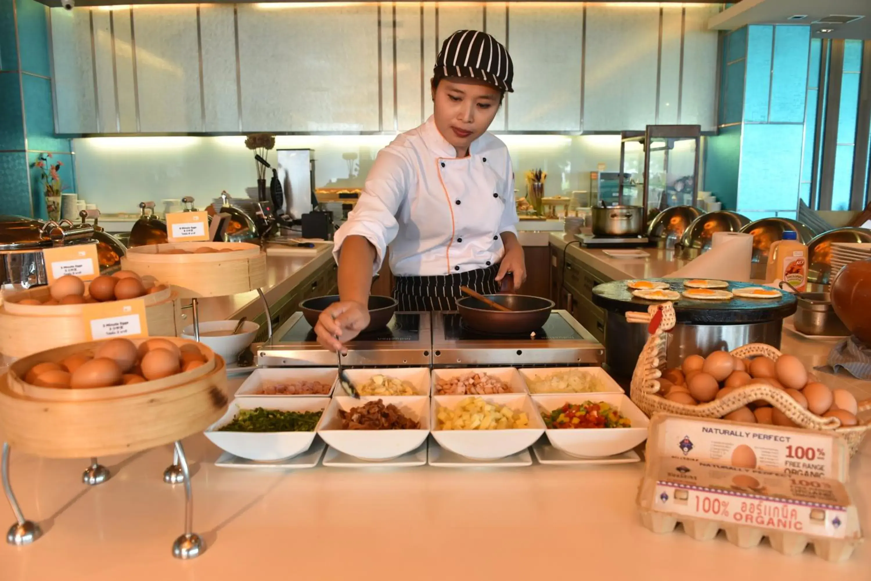 Breakfast, Staff in Novotel Bangkok Impact Hotel