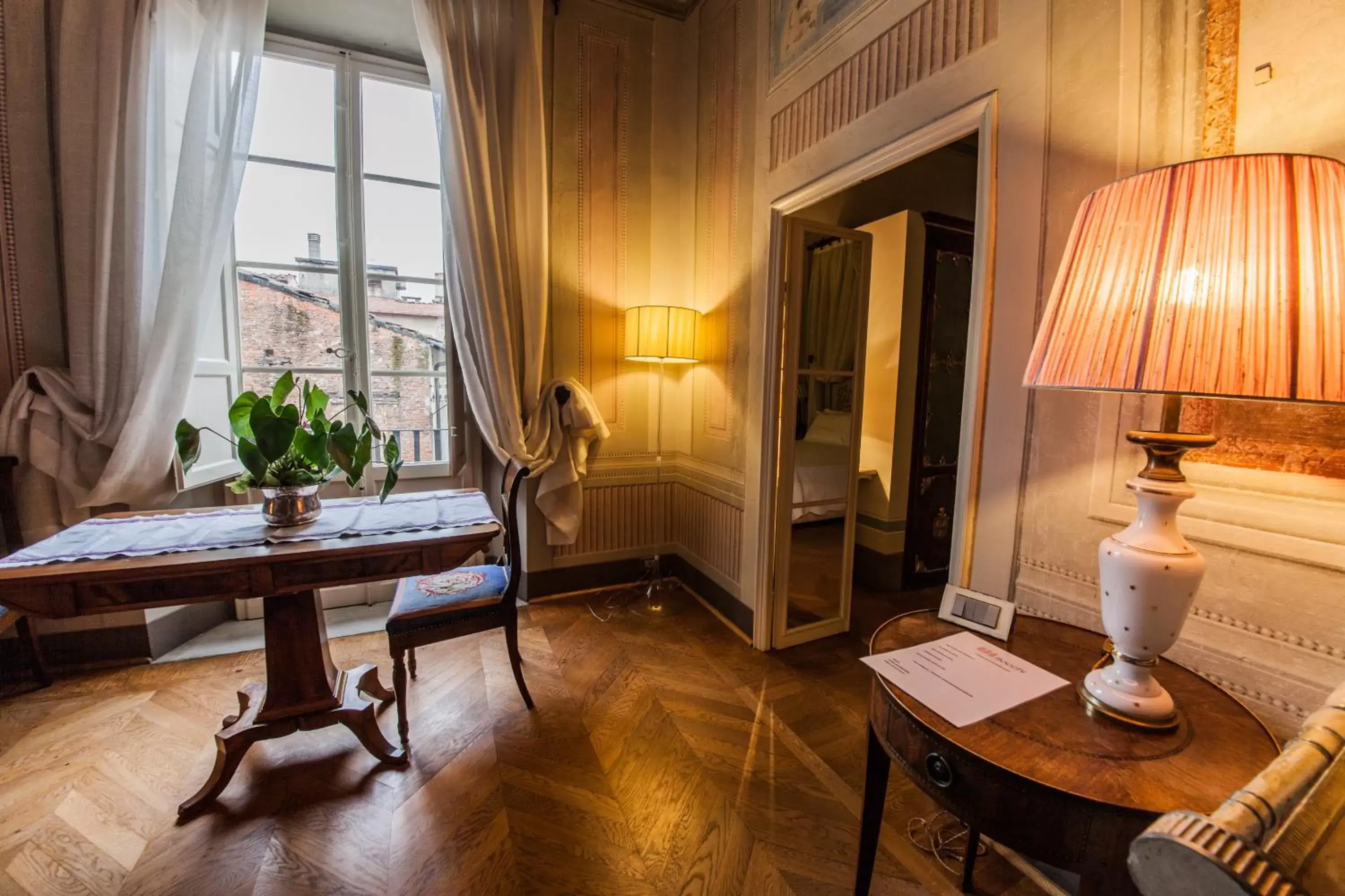 Decorative detail, Seating Area in Palazzo Rocchi B&B