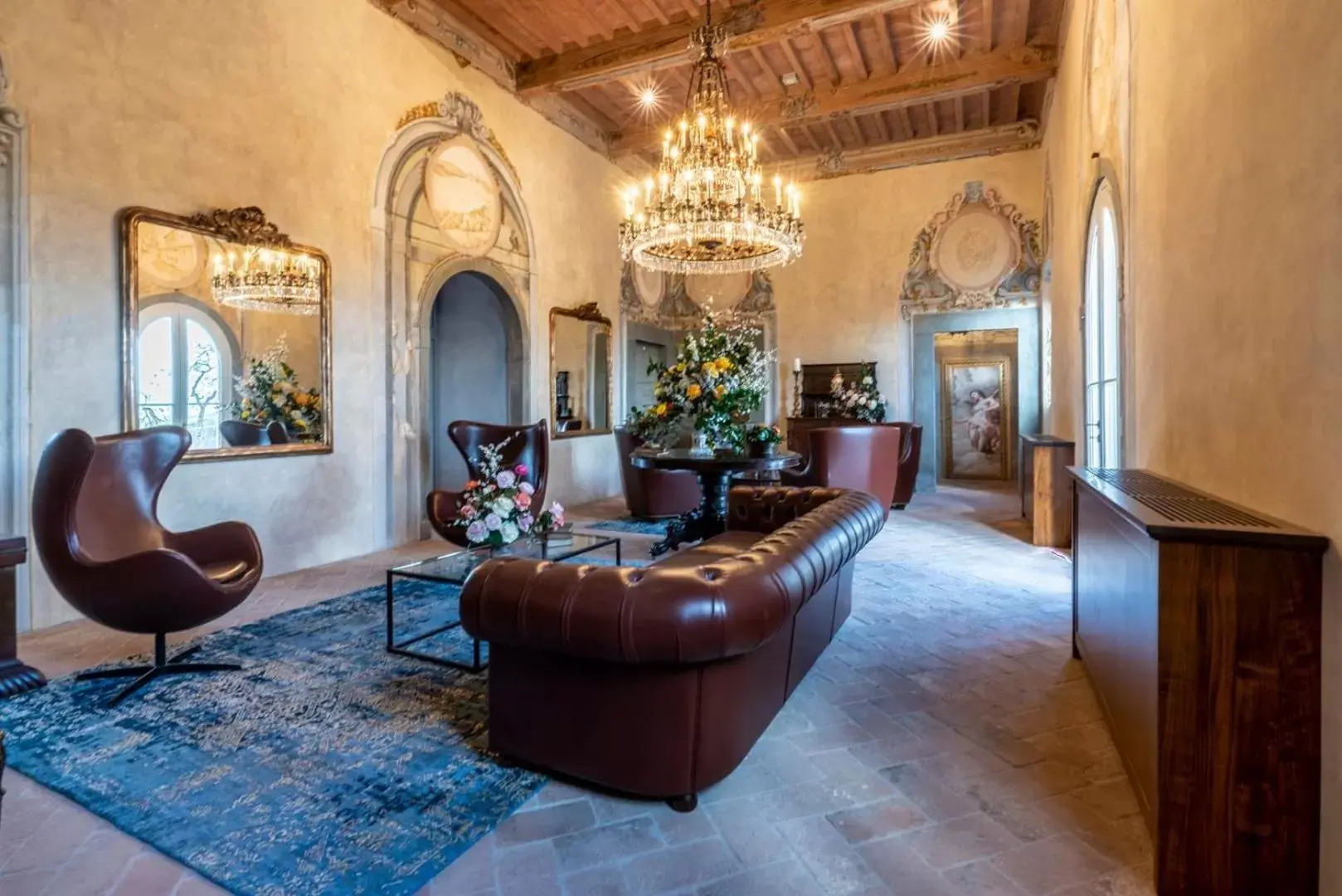 Lobby/Reception in Villa Petriolo