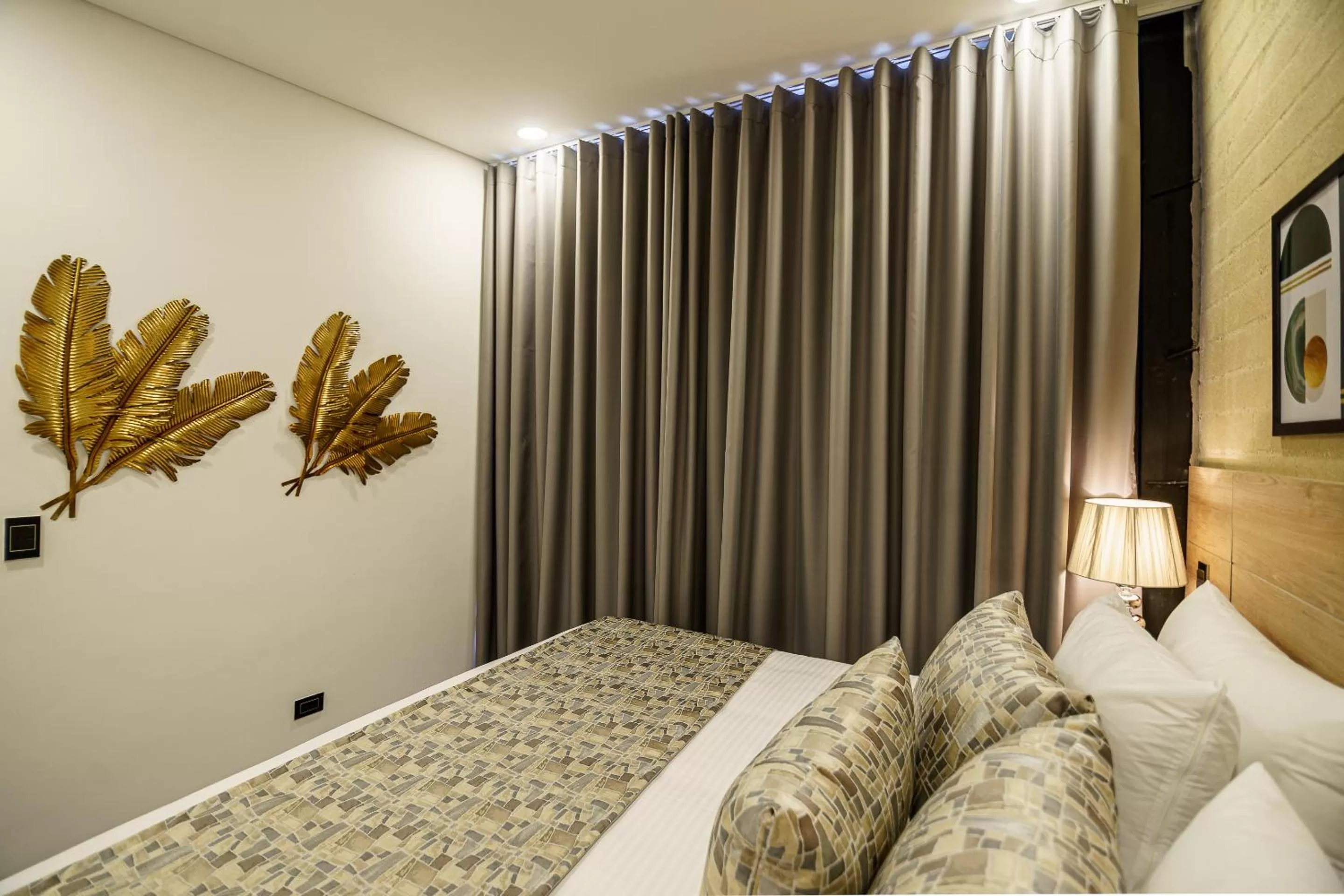 Bed in First Class Hotel