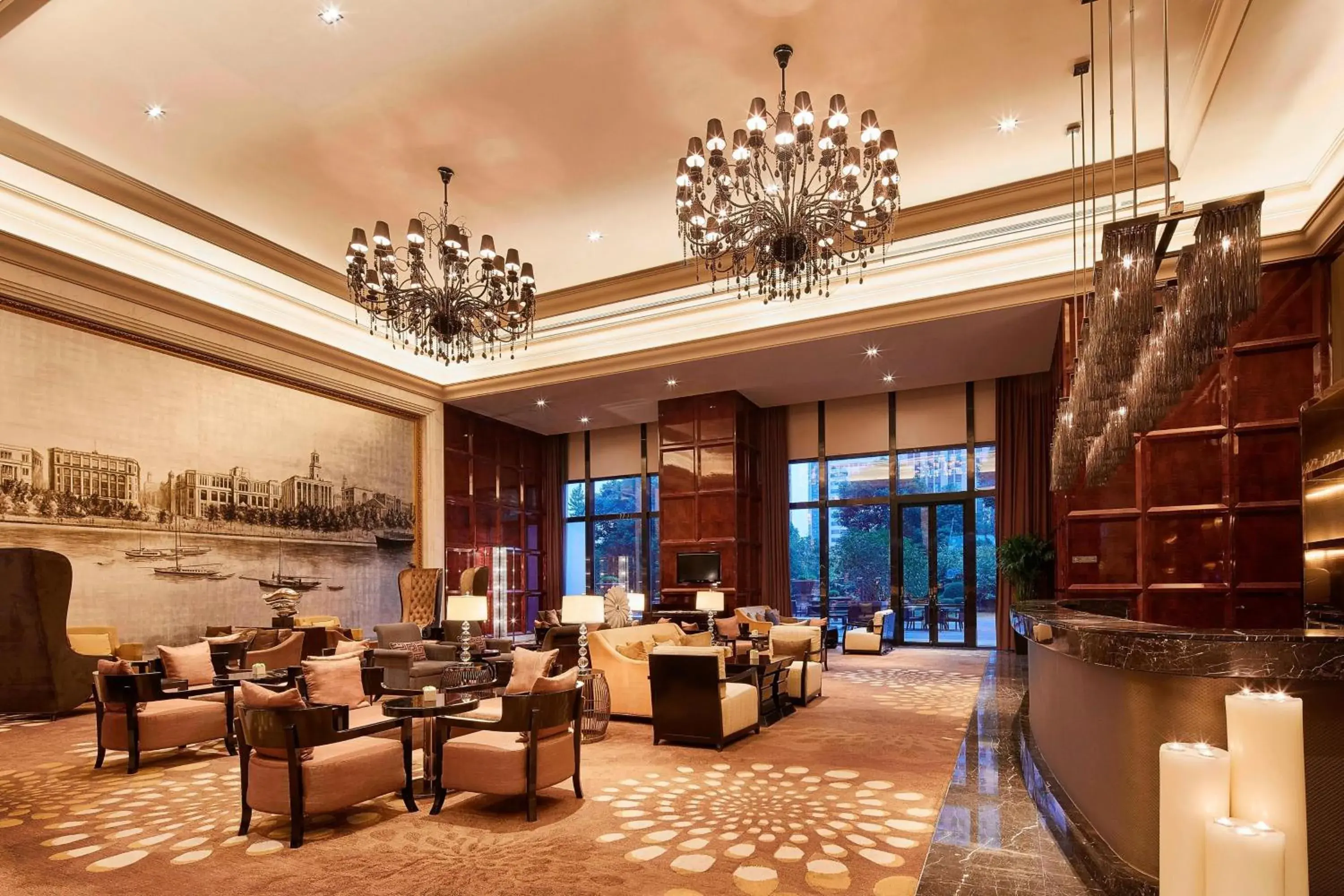 Lobby or reception, Restaurant/Places to Eat in The Westin Wuhan Wuchang
