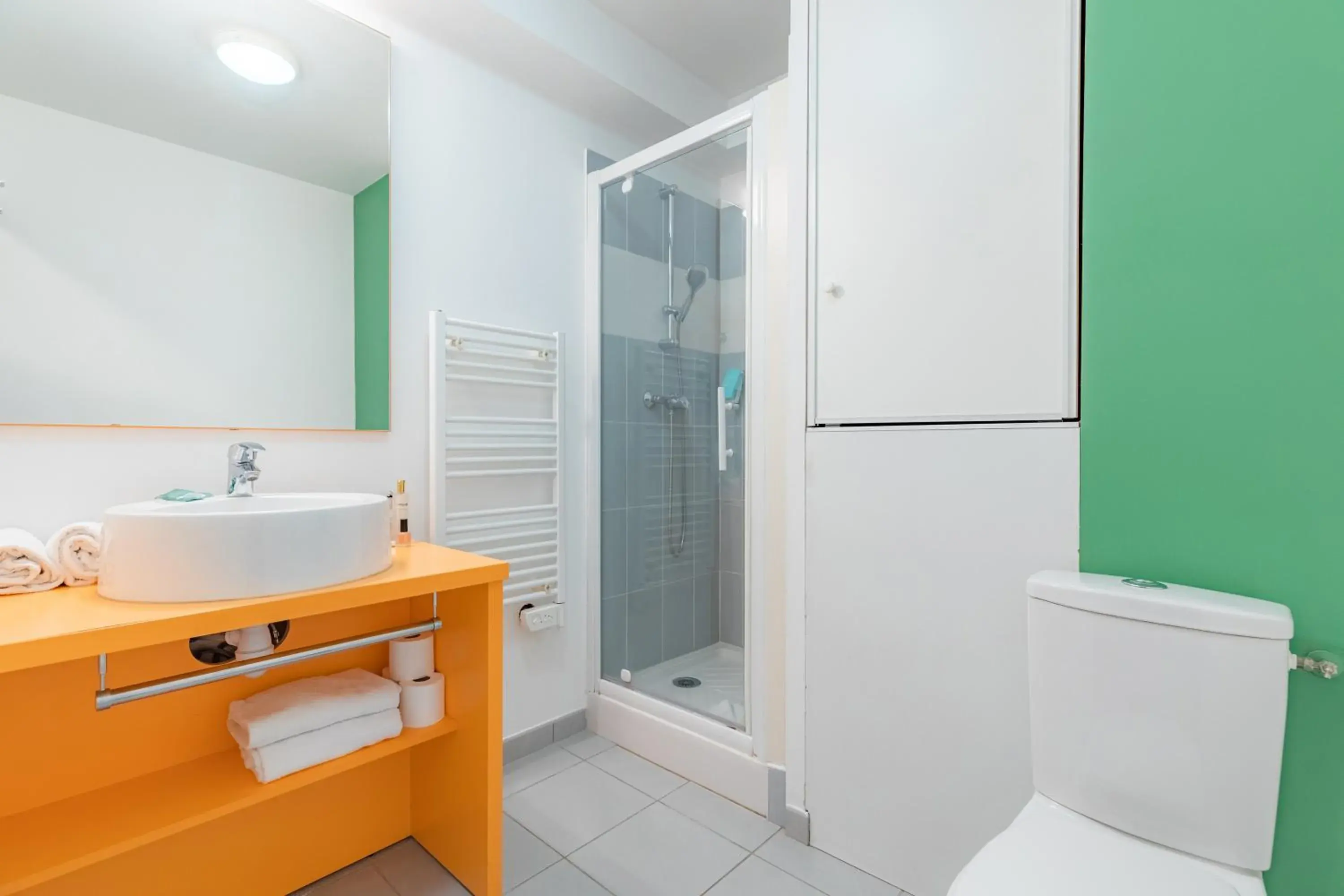 Shower, Bathroom in Appart City Confort Tours