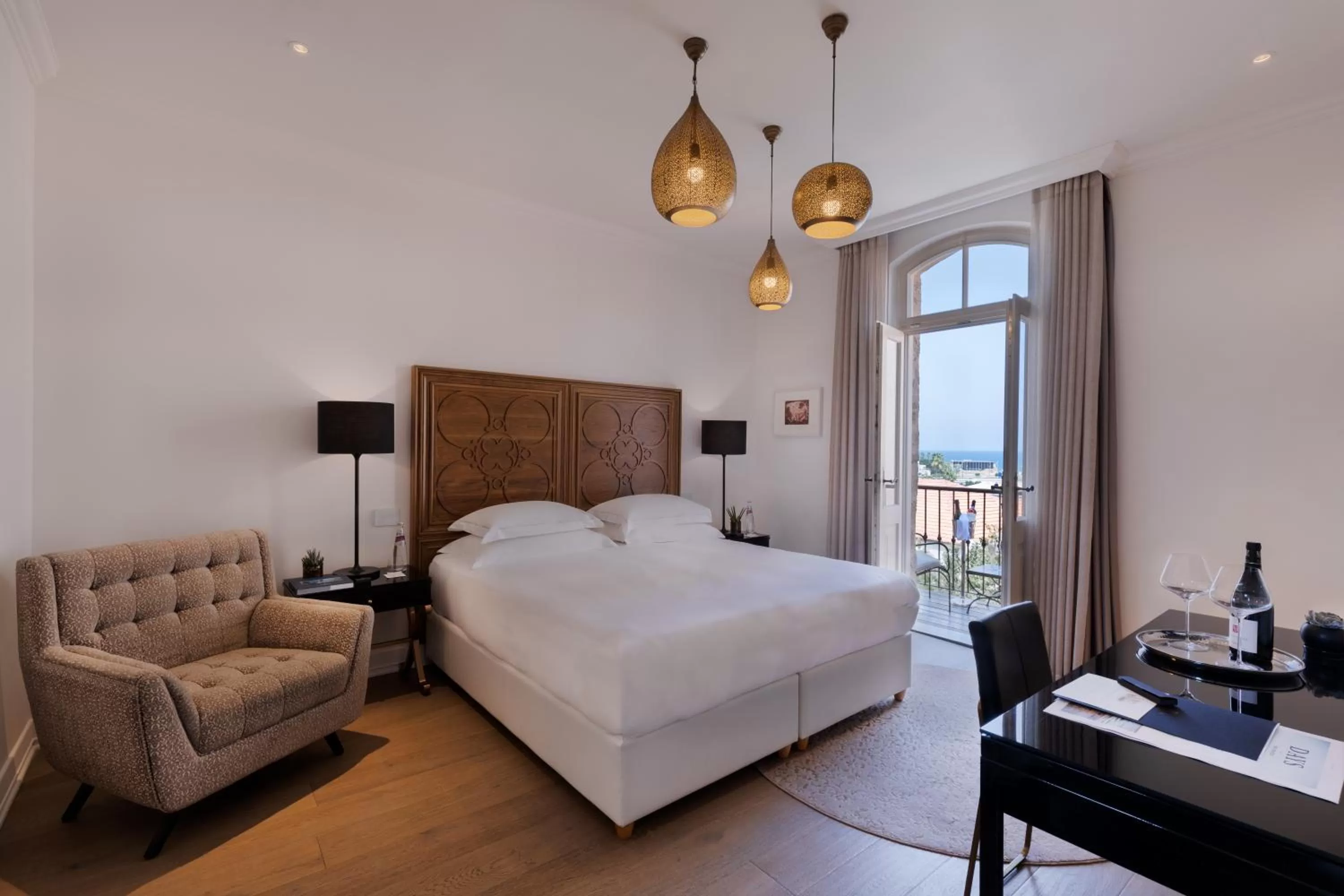 Photo of the whole room, Bed in The Drisco Hotel Tel Aviv - Relais & Châteaux