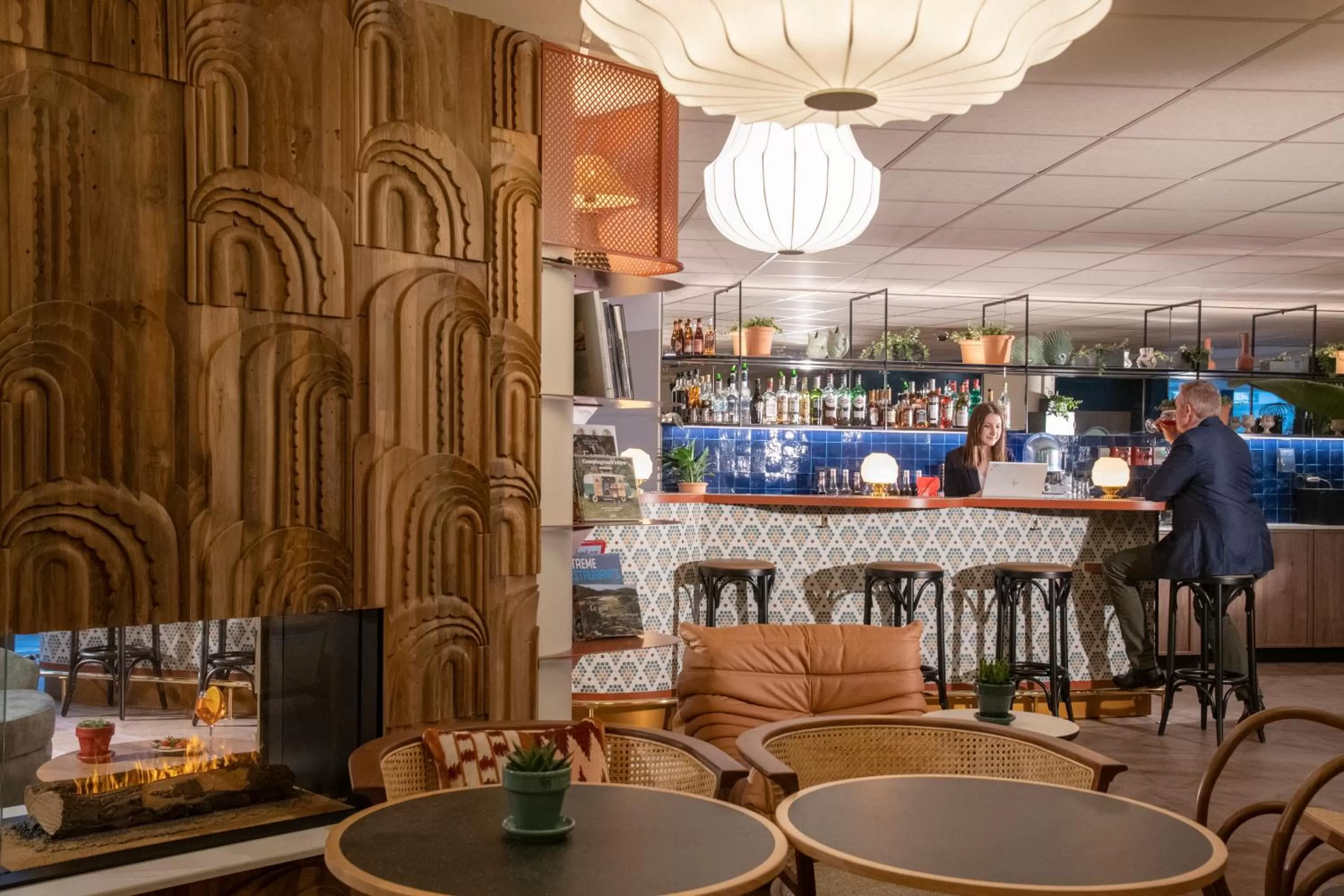 Lounge or bar in Novotel Suites Nice Airport