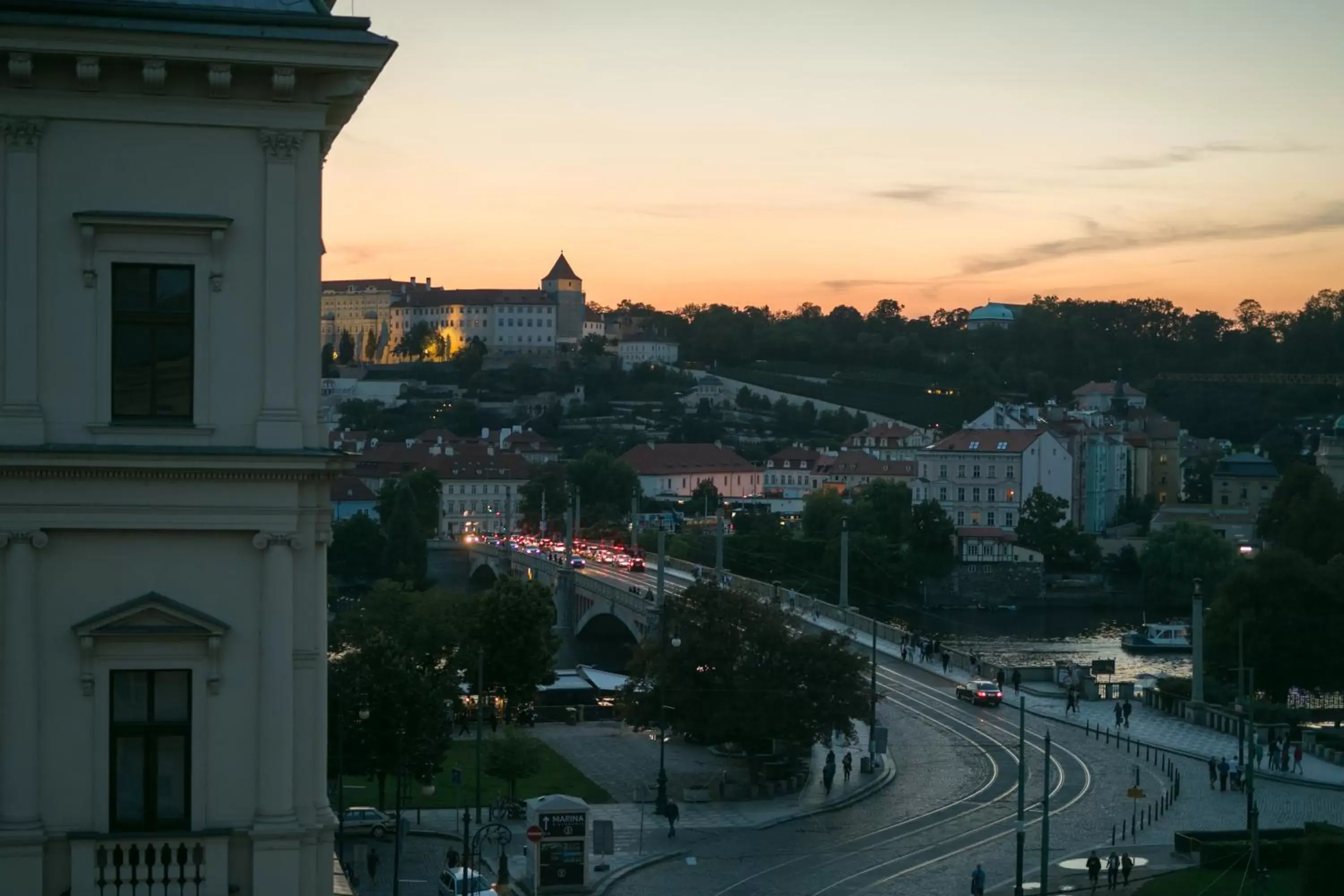 City view in Quentin Prague Hotel