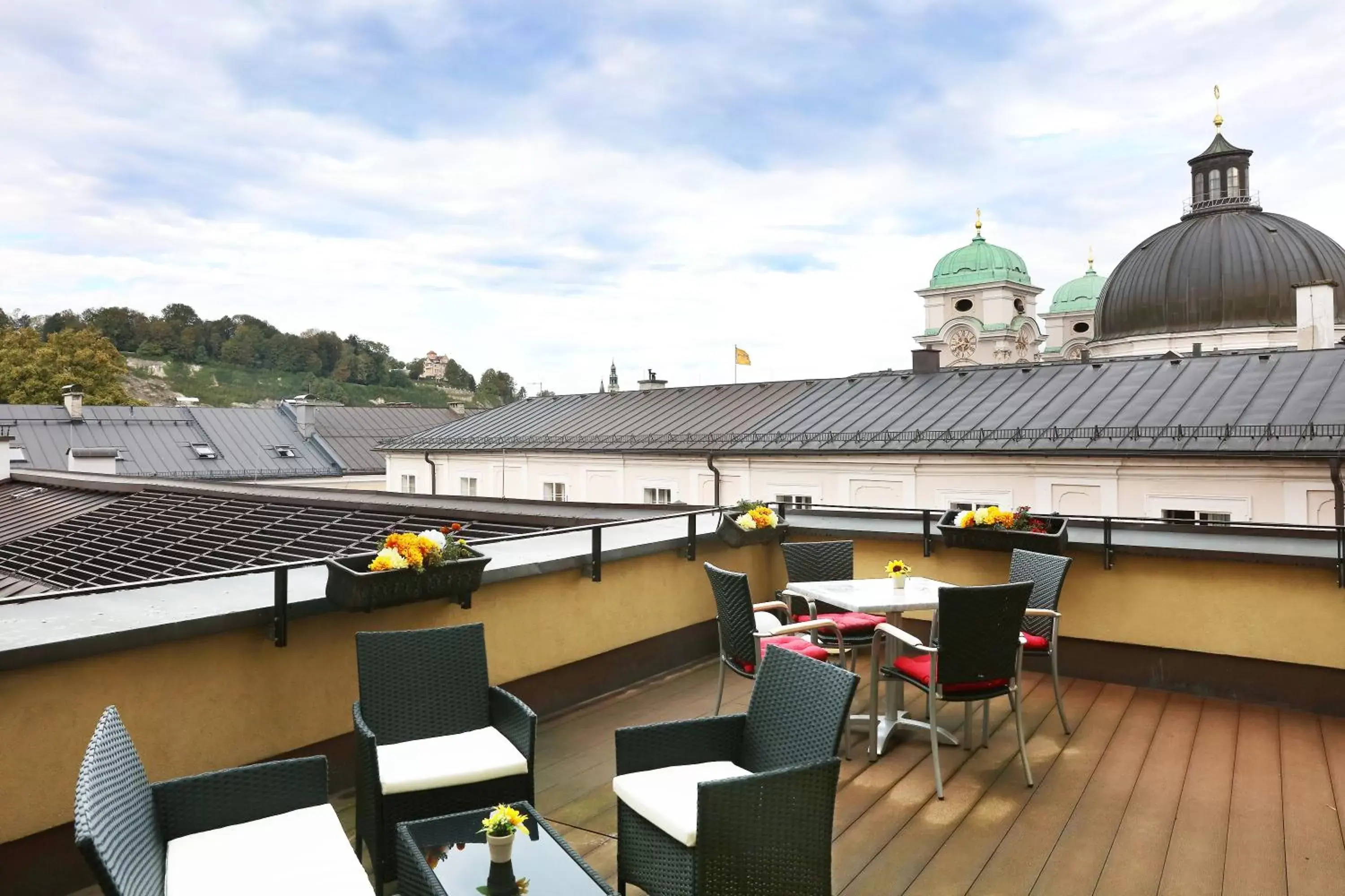 Balcony/Terrace in Leonardo Boutique Hotel Salzburg Gablerbräu