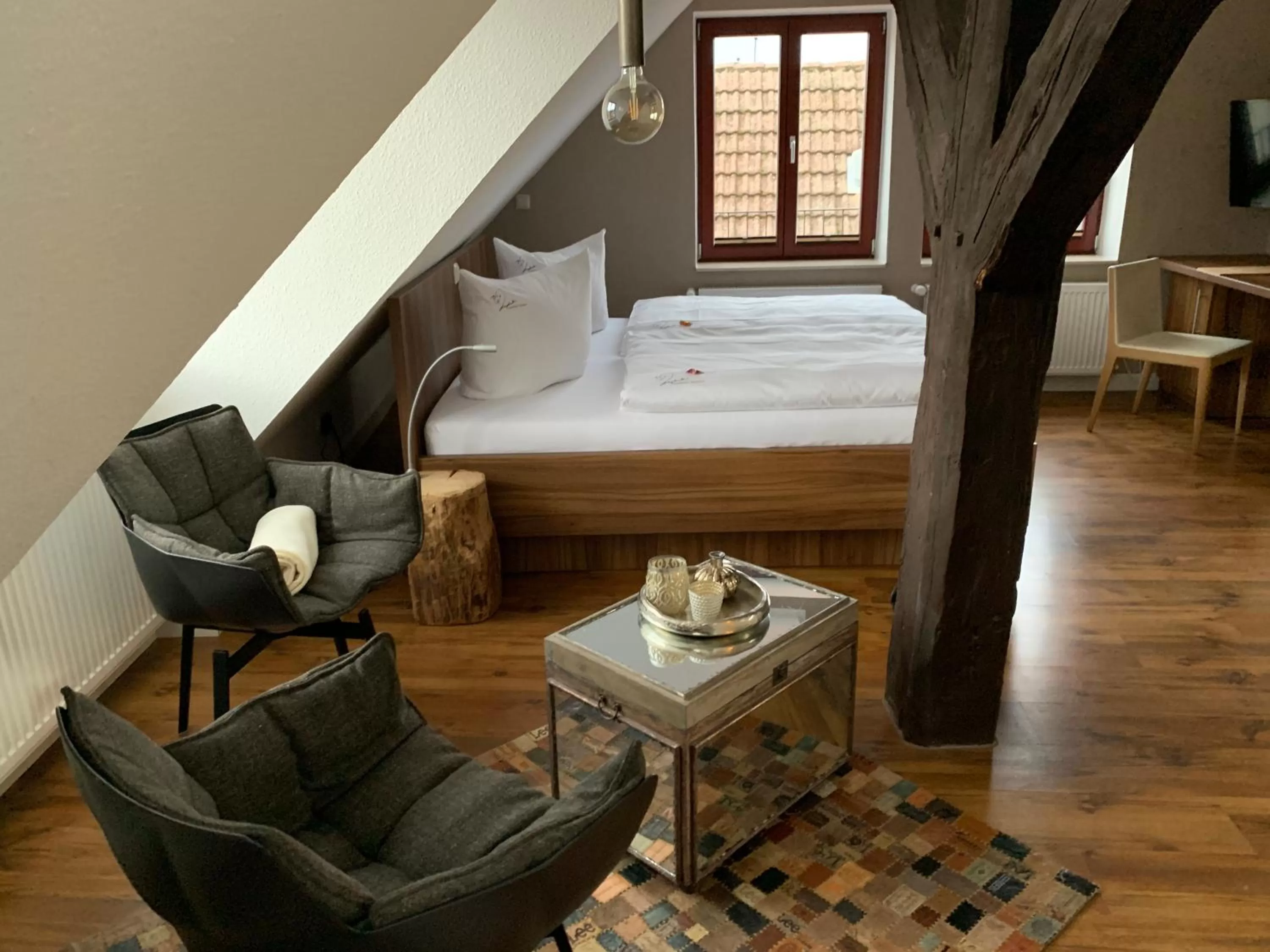 Decorative detail, Bed in Hotel Inselhof