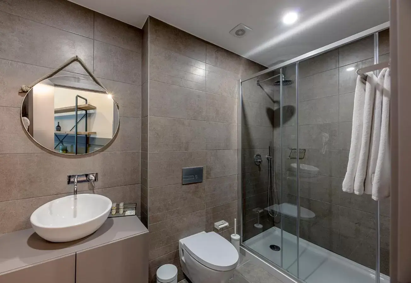 Bathroom in Olive Nature – Tourism Apartments