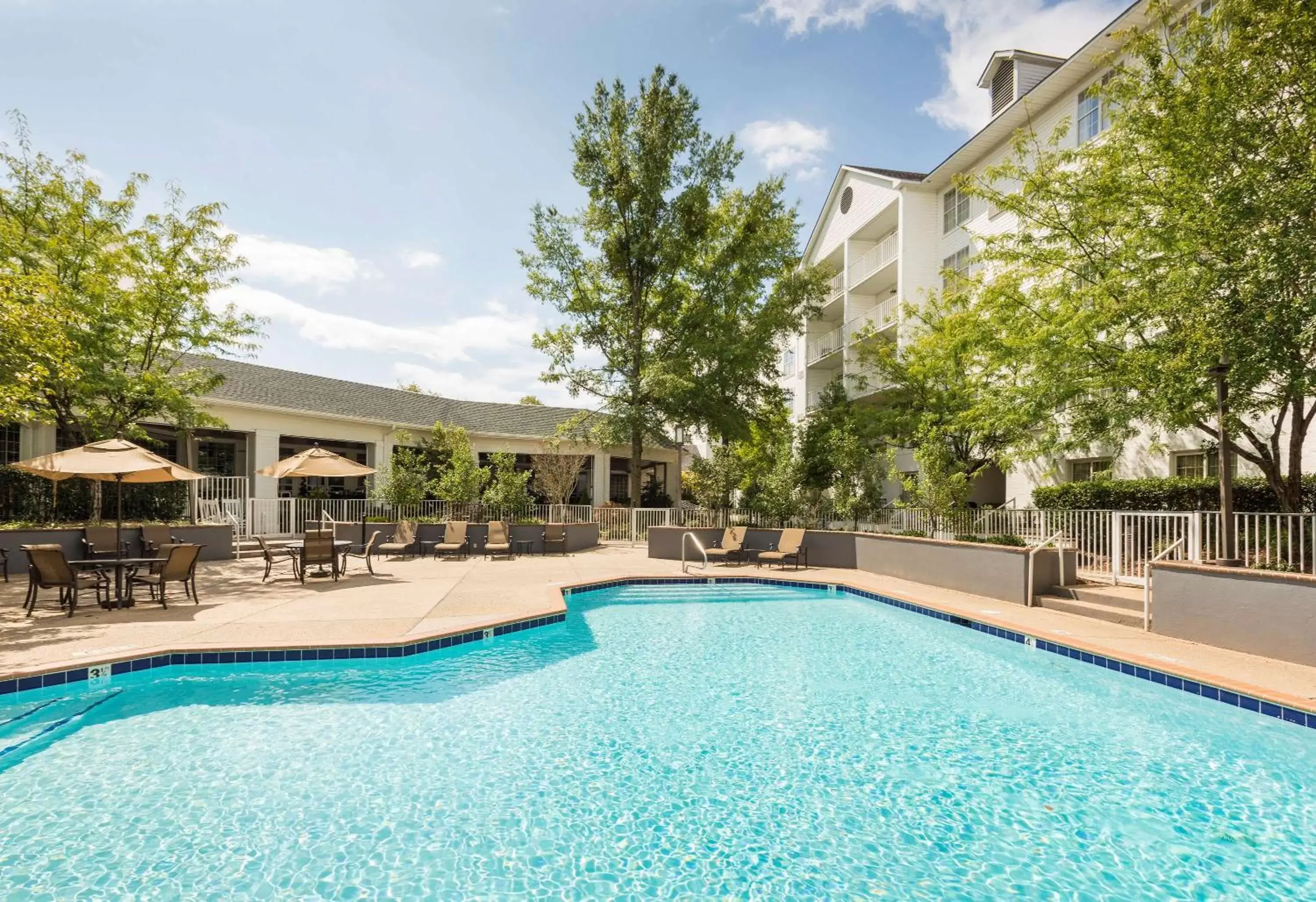 Pool view, Property Building in DoubleTree by Hilton Raleigh Durham Airport at Research Triangle Park