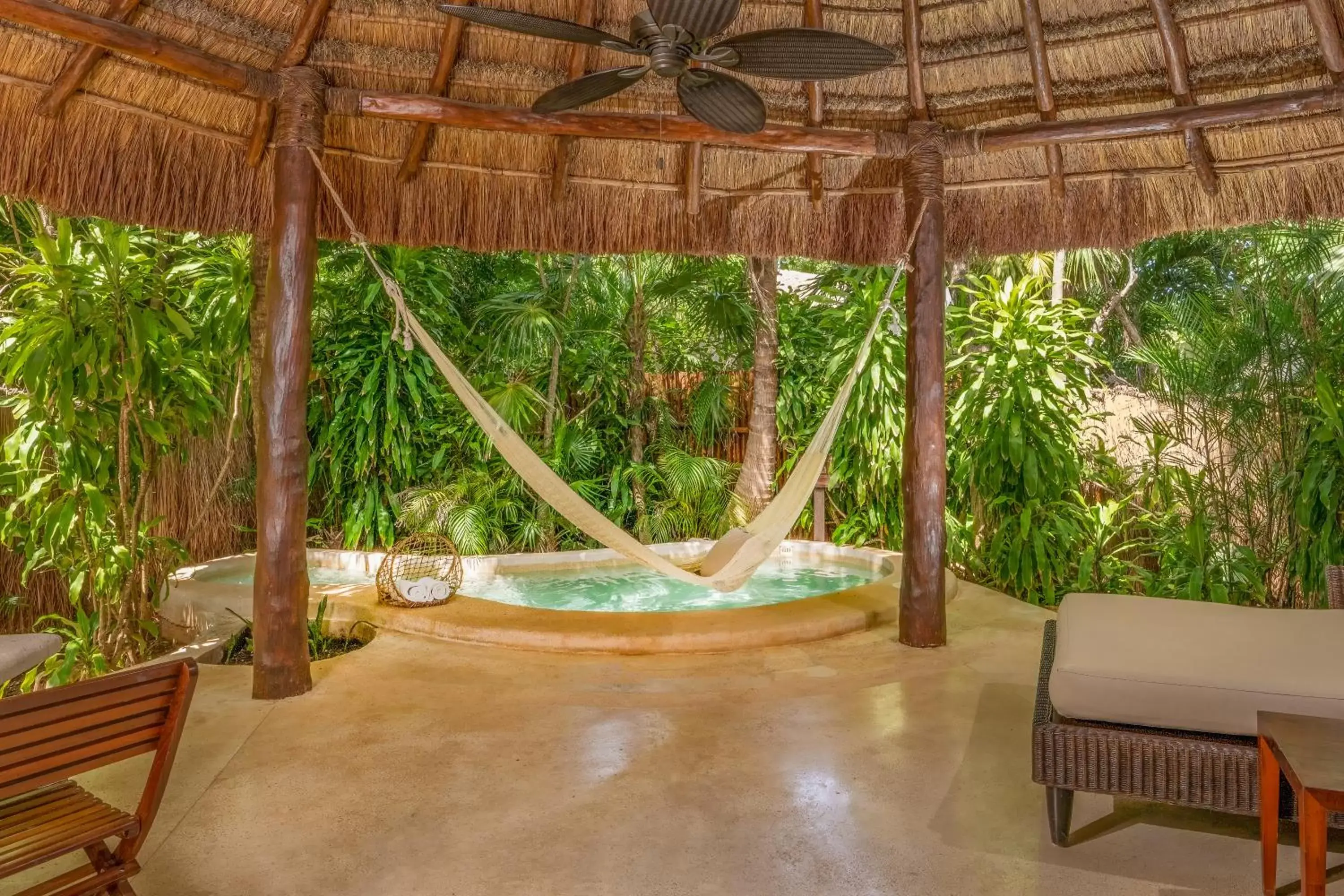 Patio, Swimming Pool in Viceroy Riviera Maya, a Luxury Villa Resort