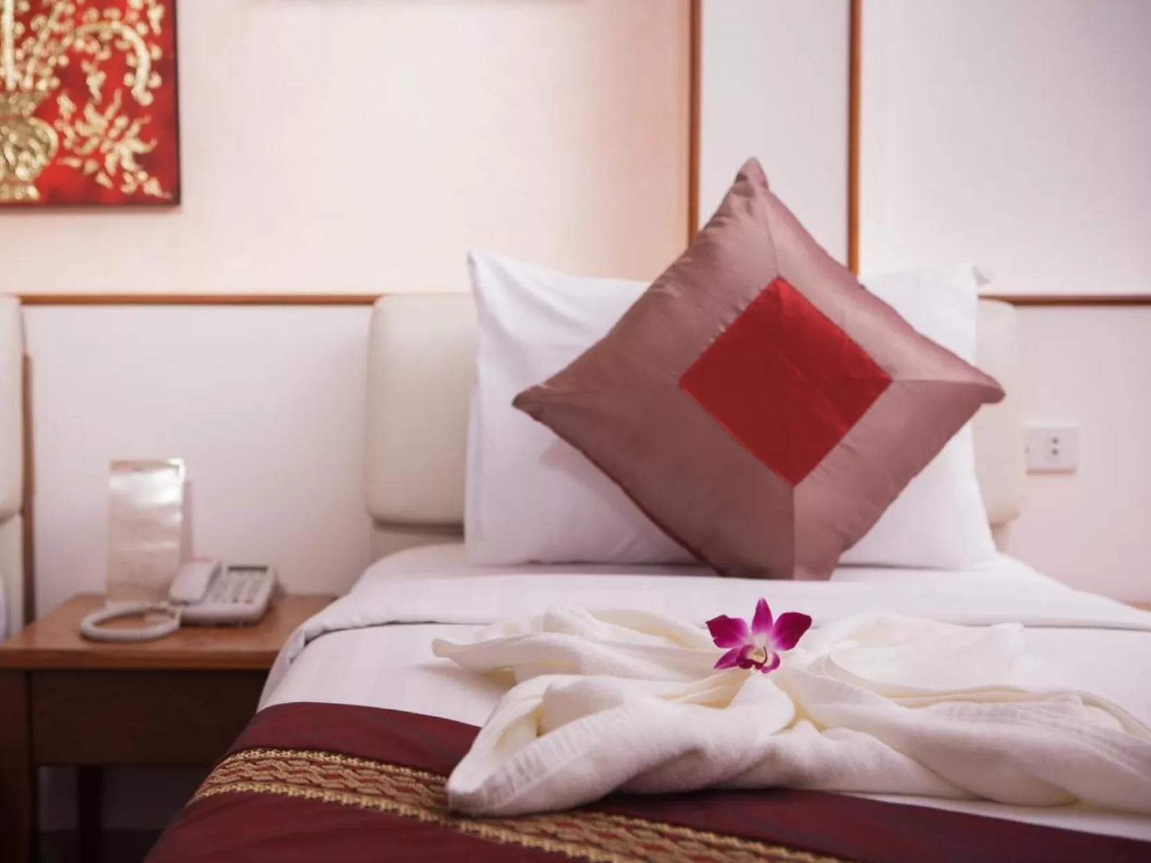 Bed in KC Place Hotel Pratunam