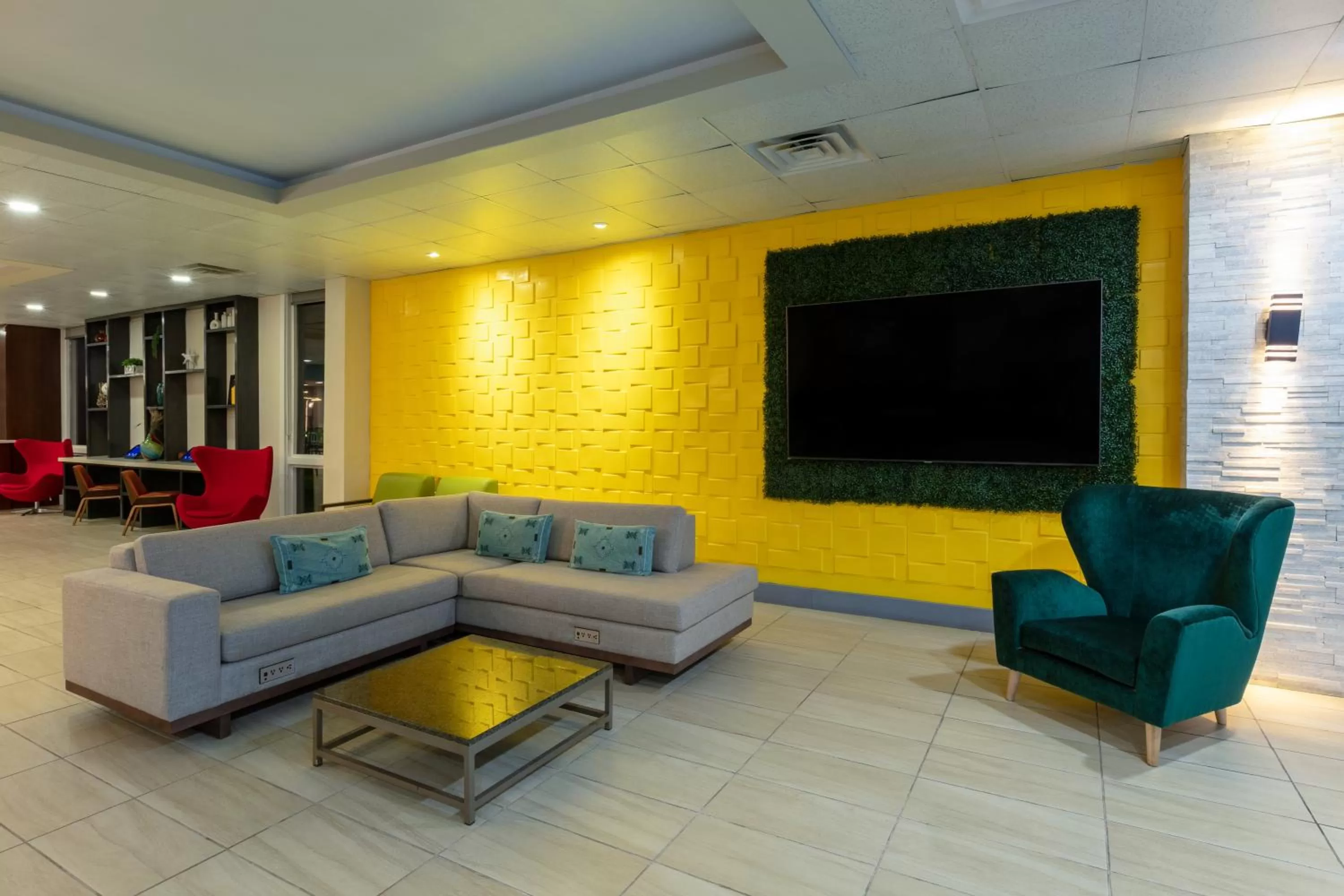 Seating area in Wyndham Corpus Christi Resort North Padre Island