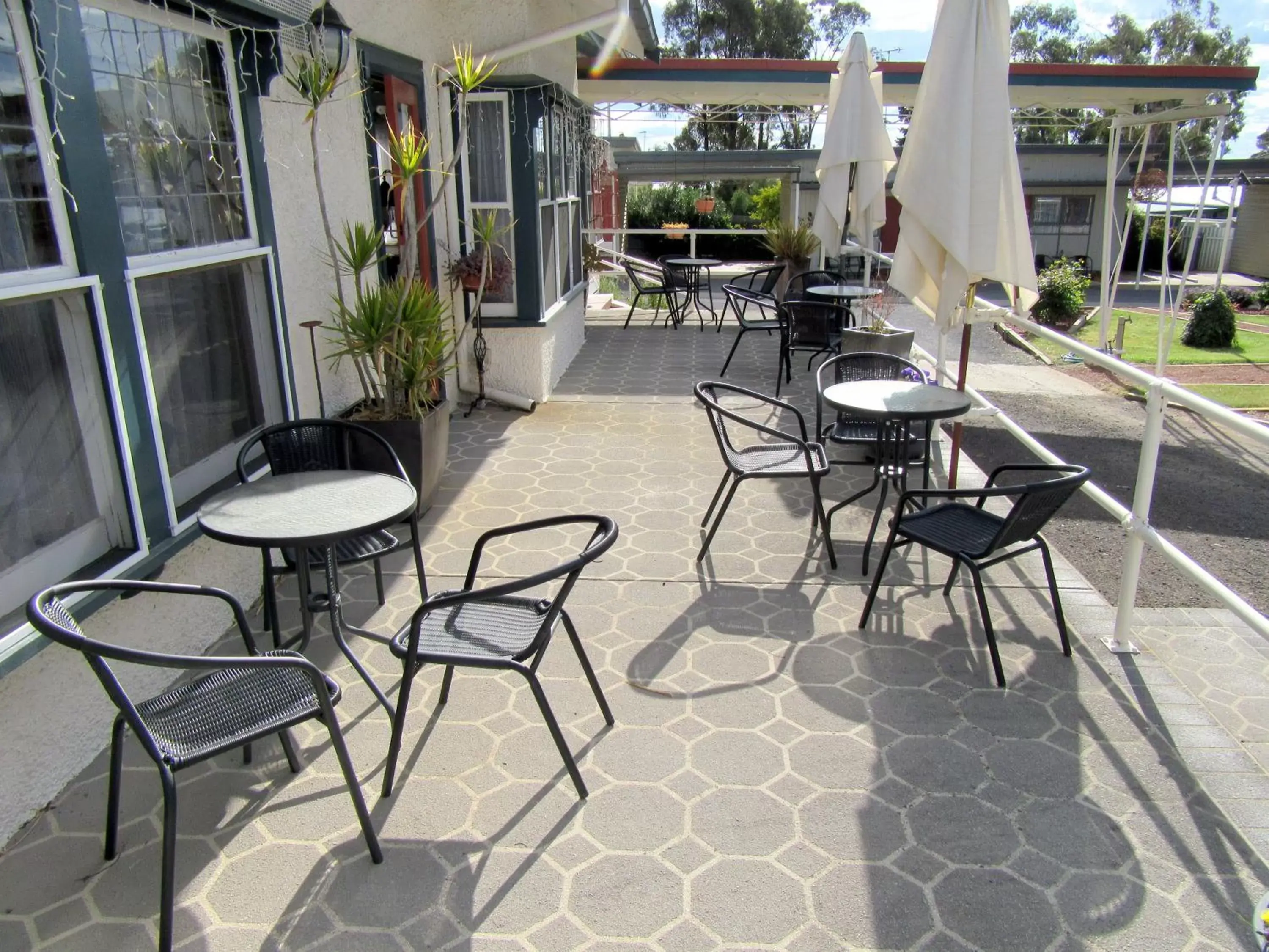 Balcony/Terrace in Highlander Haven Motel