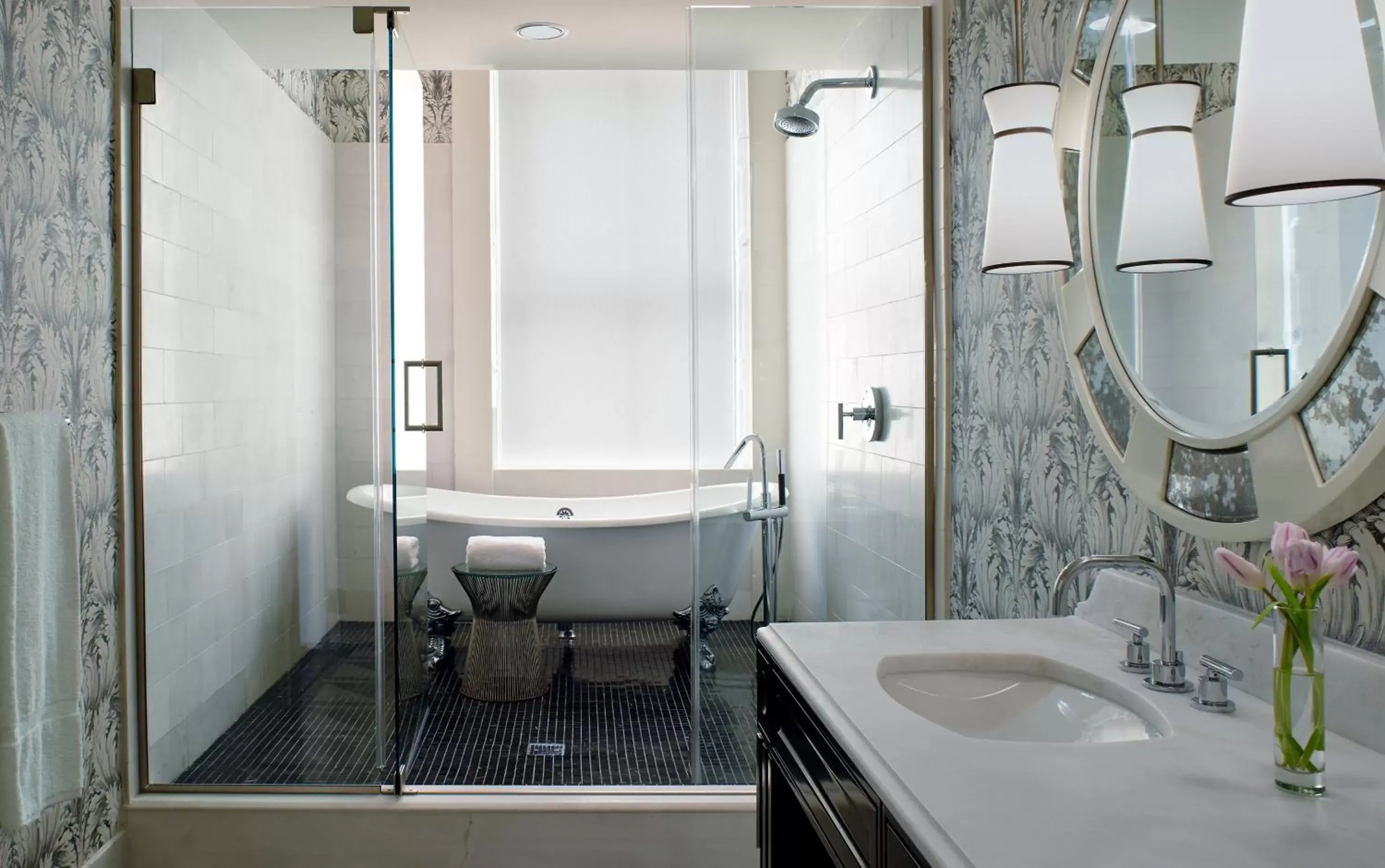 Bathroom in Kimpton Hotel Monaco Washington DC, an IHG Hotel