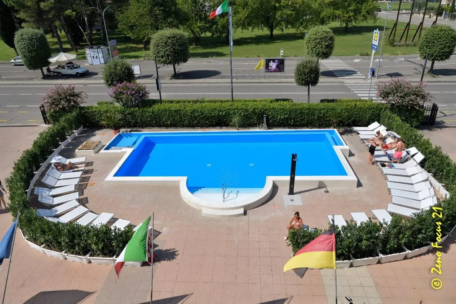 Pool View in Hotel San Benedetto