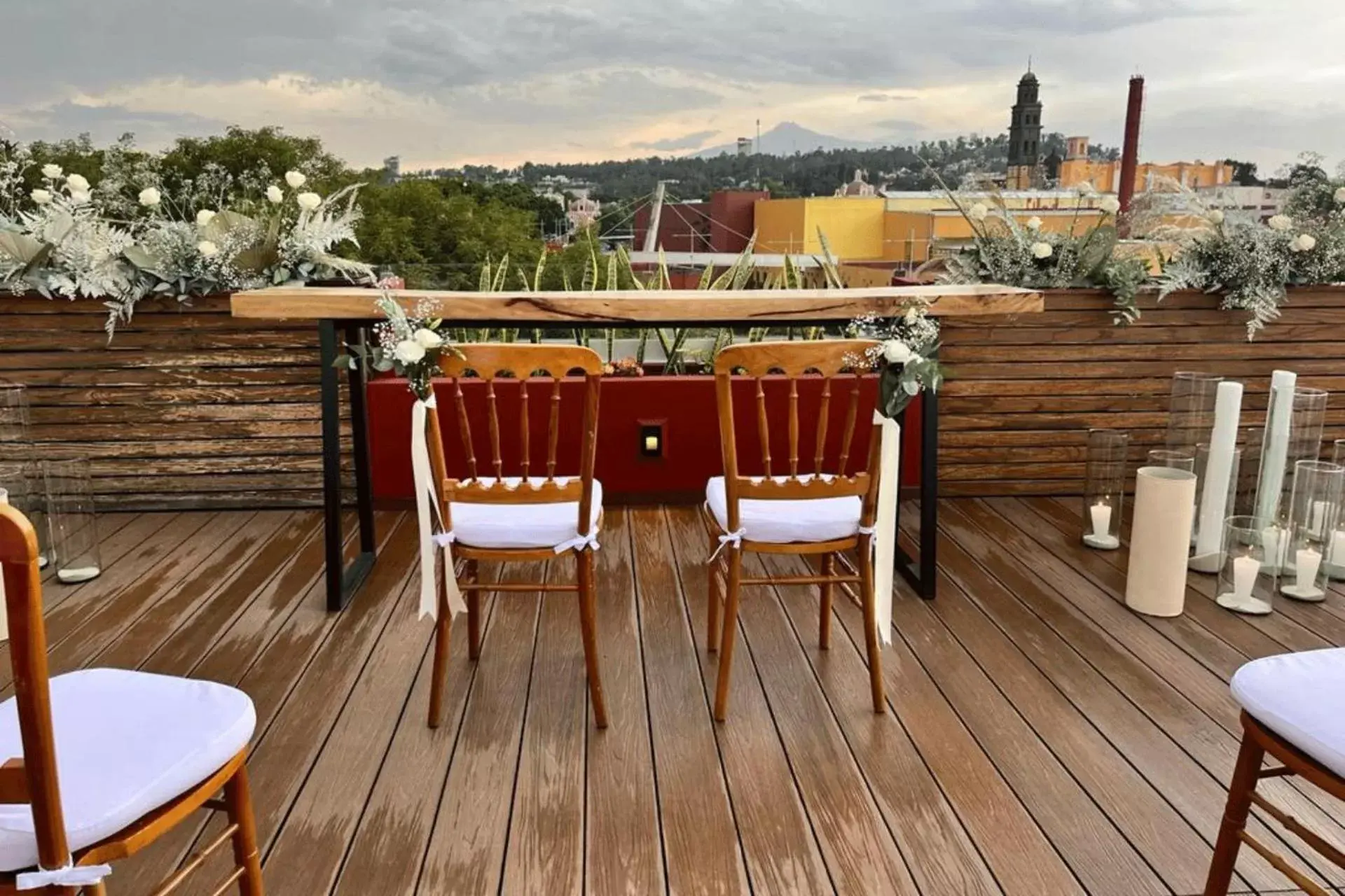 Balcony/Terrace in Casa Azulai Puebla Hotel Boutique