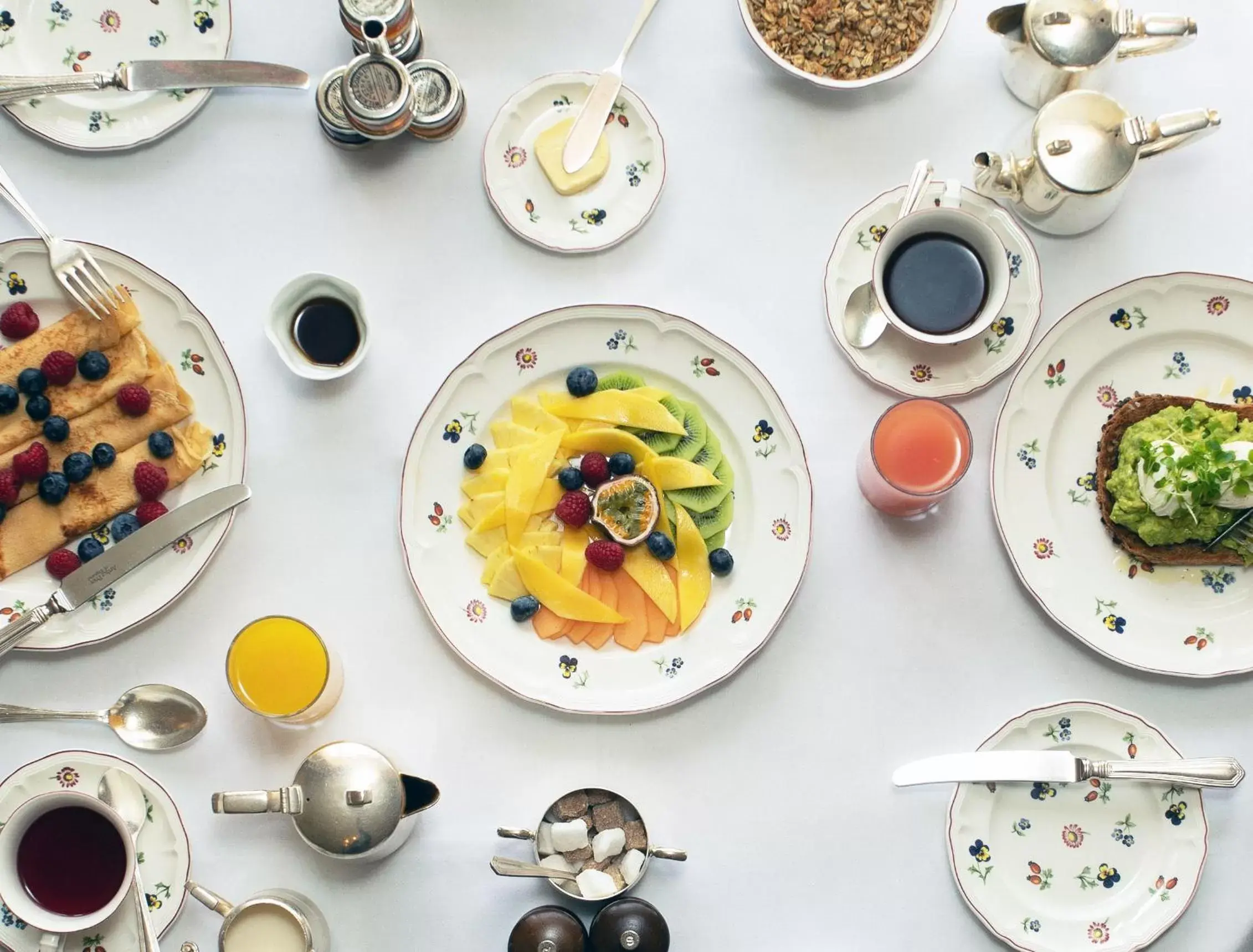 Continental breakfast in Lucknam Park Hotel