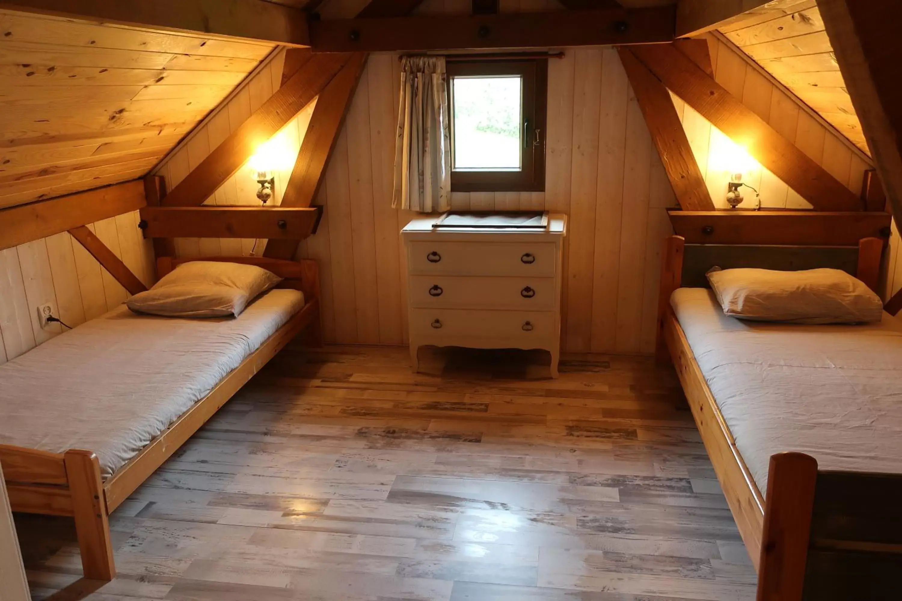 Bed in Gîte et chambres d'hôtes le Chêne