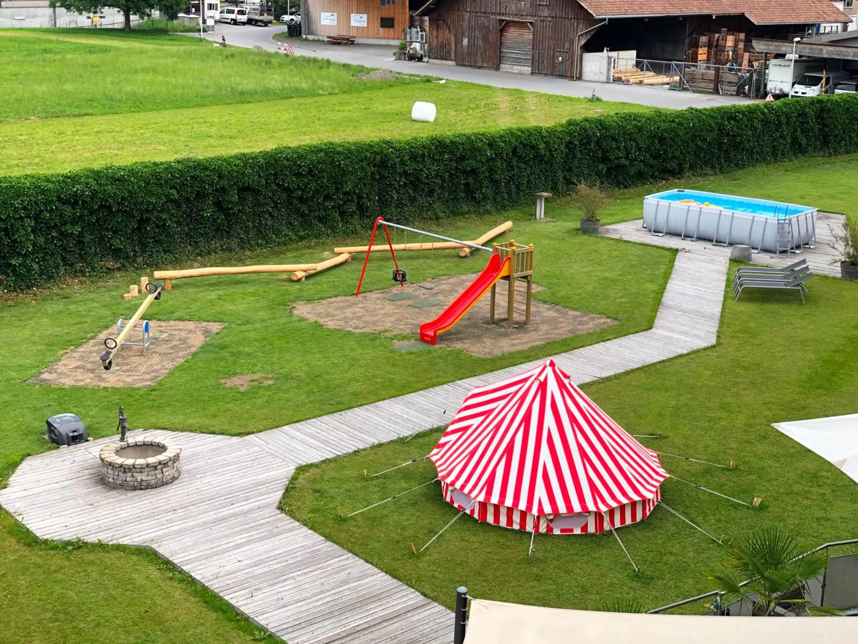 Children play ground in Swiss Heidi Hotel