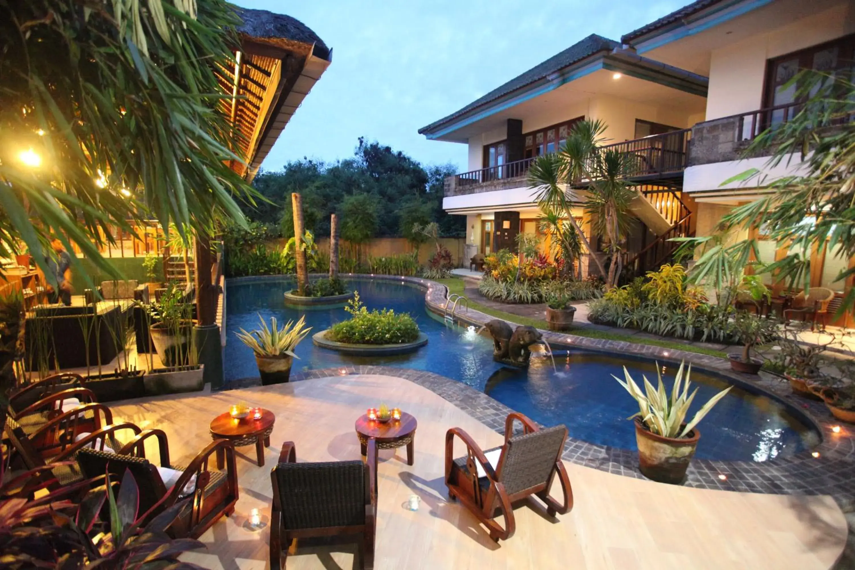 Garden, Swimming Pool in Sanur Seaview Hotel