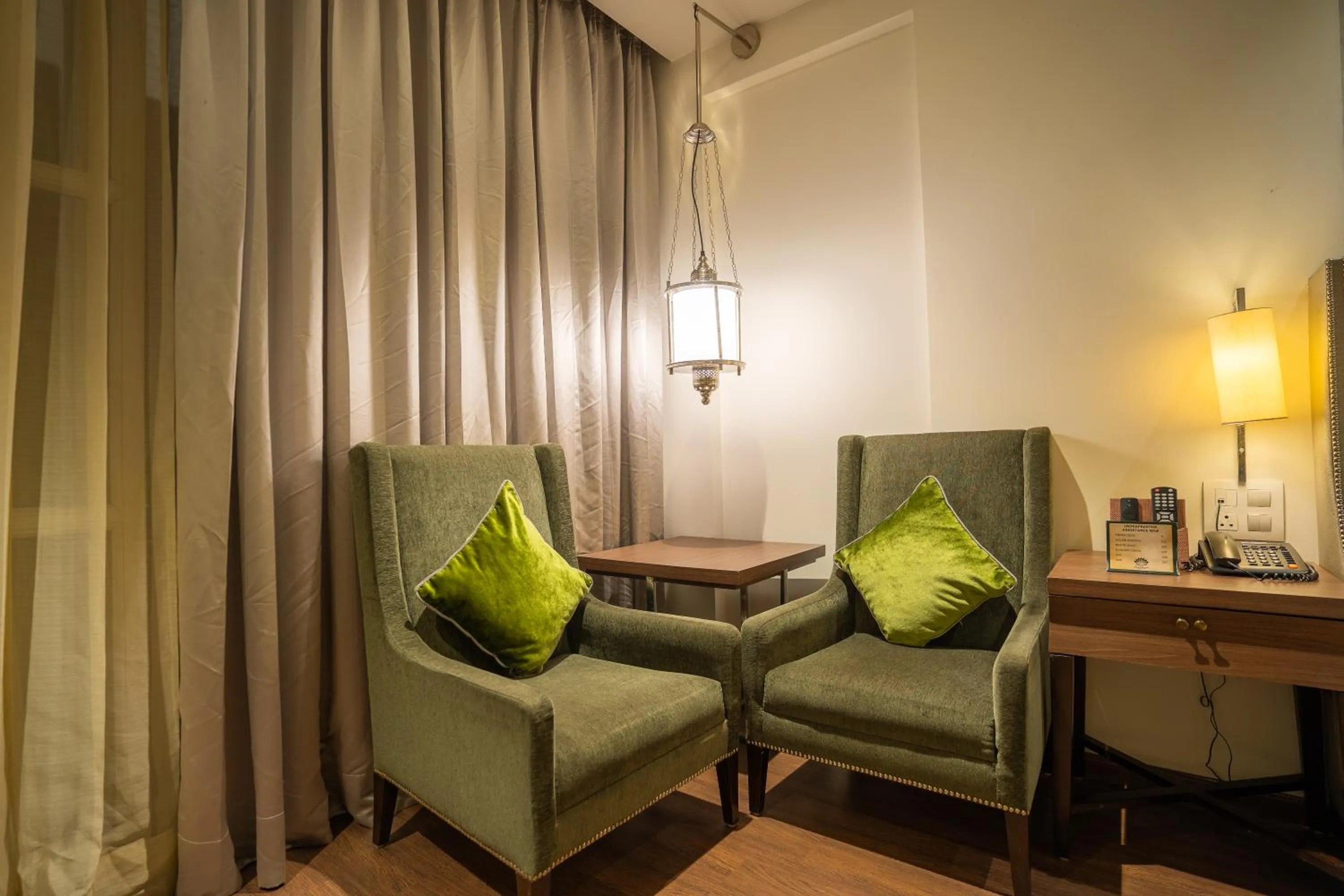 Seating area in Indraprastha Spa Resort