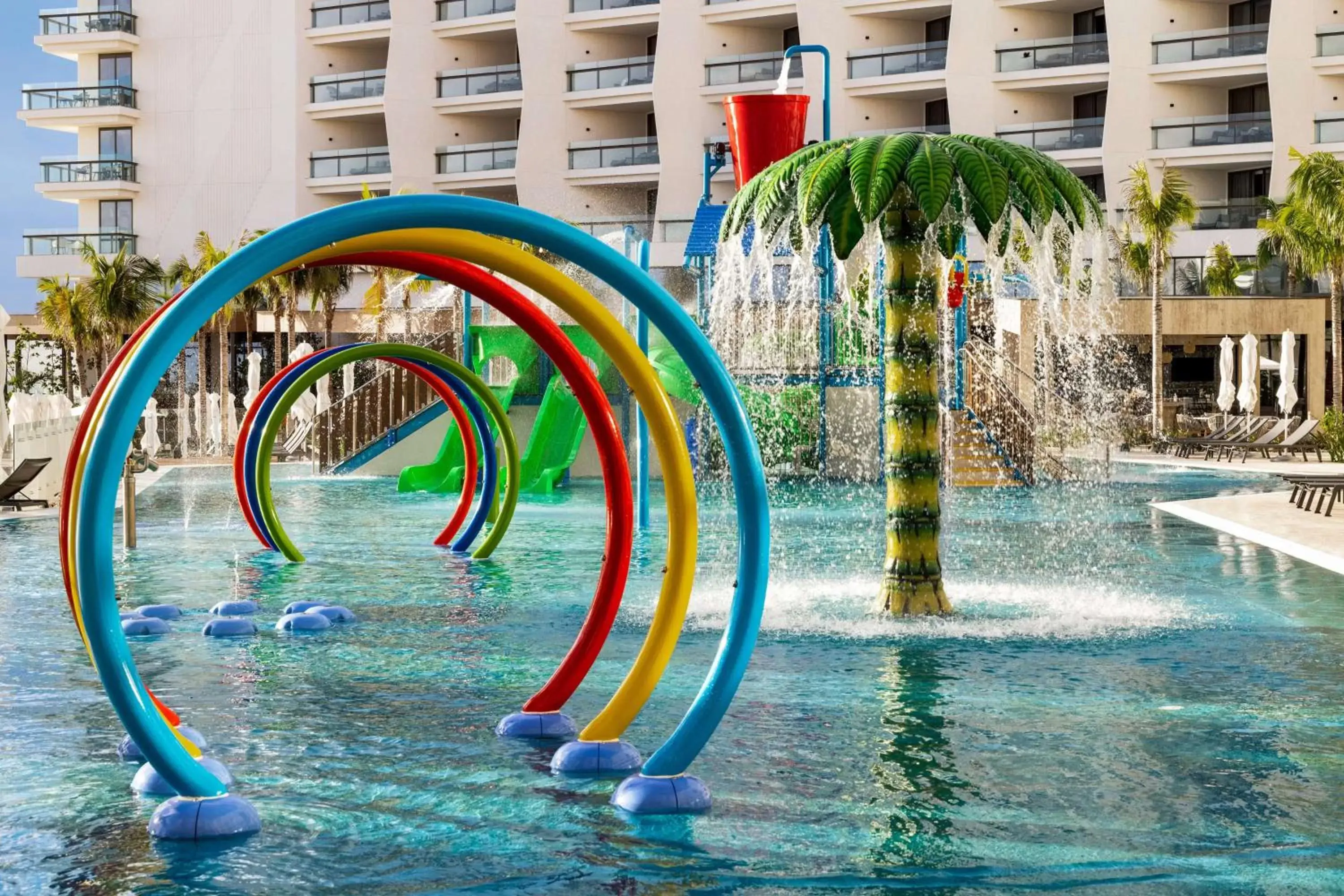 Swimming pool, Water Park in Hilton Cancun, an All-Inclusive Resort