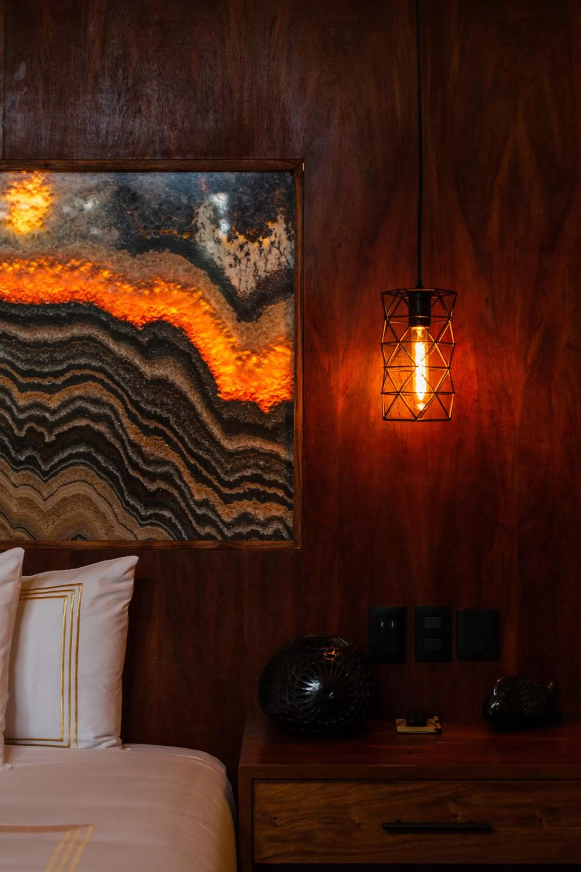 Decorative detail, Bed in Casa Teka