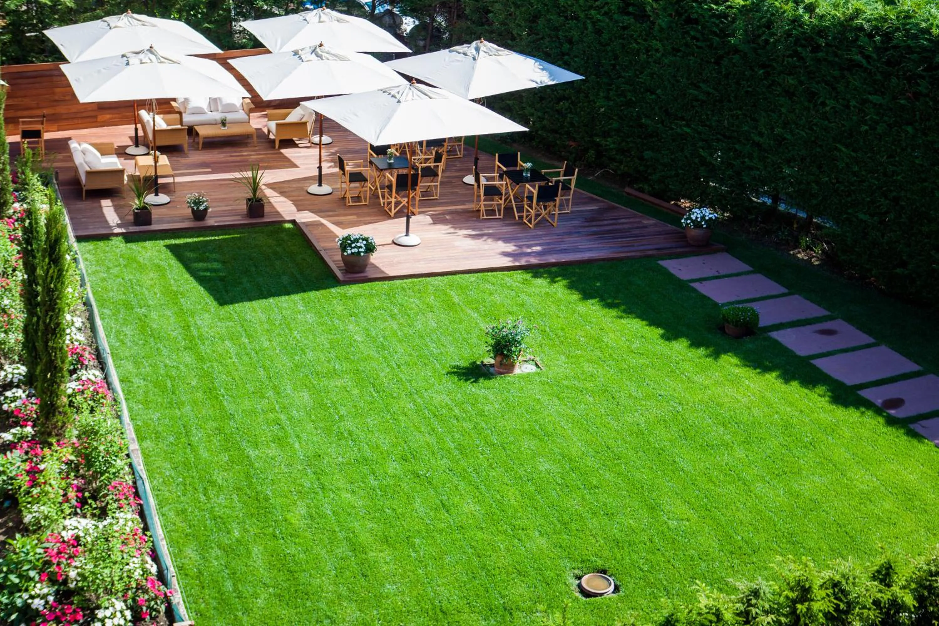 Garden view in Hotel Jaizkibel