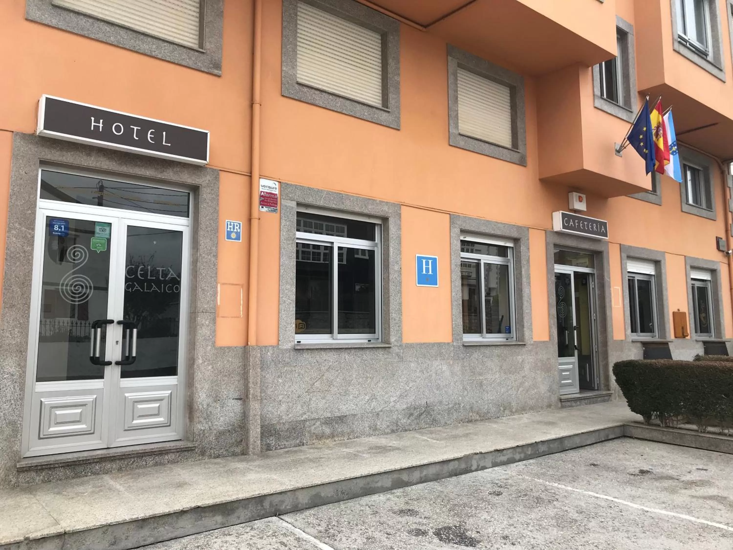 Facade/entrance in Hotel Celta Galaico
