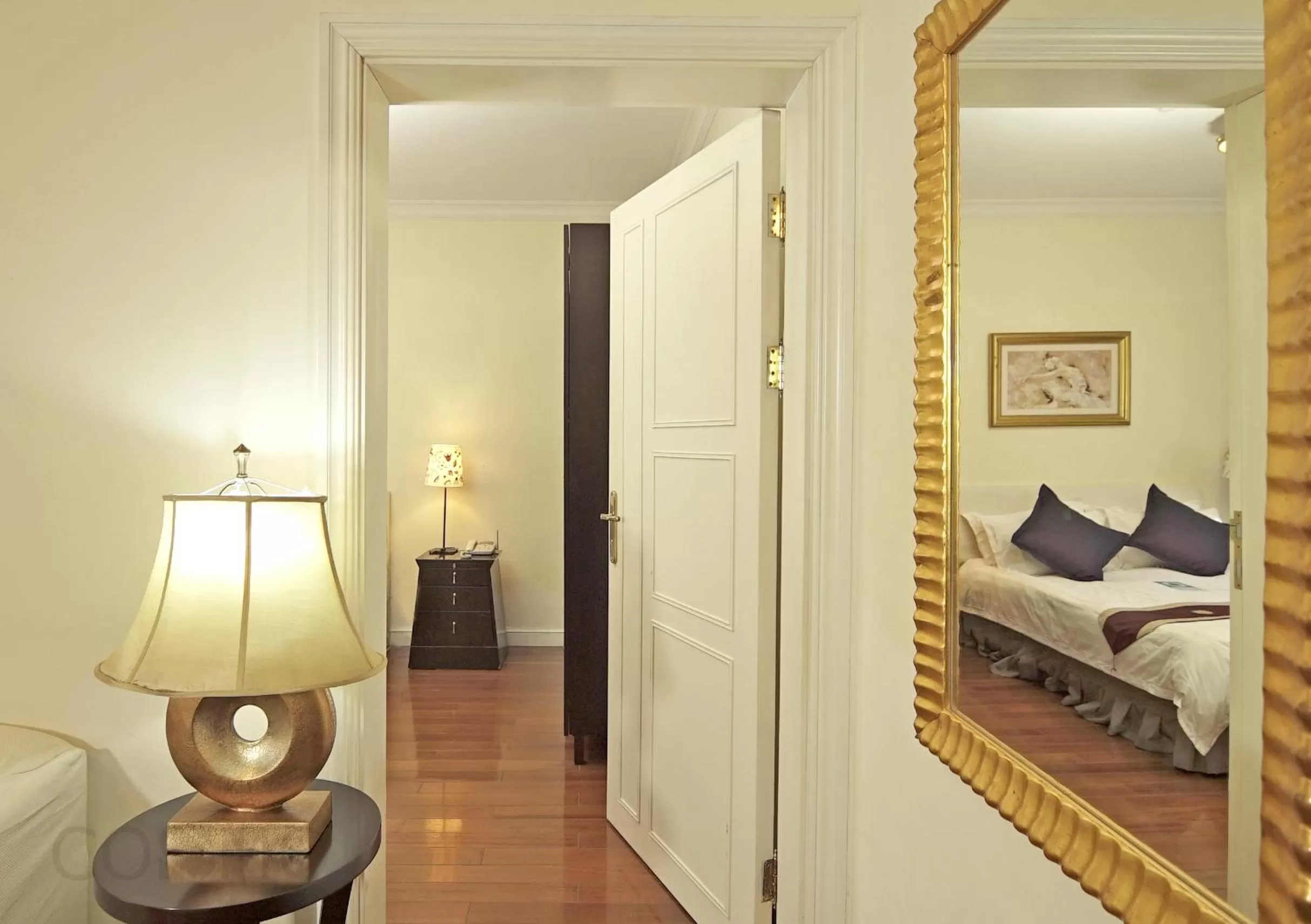 Bed in Ladoll Service Apartments