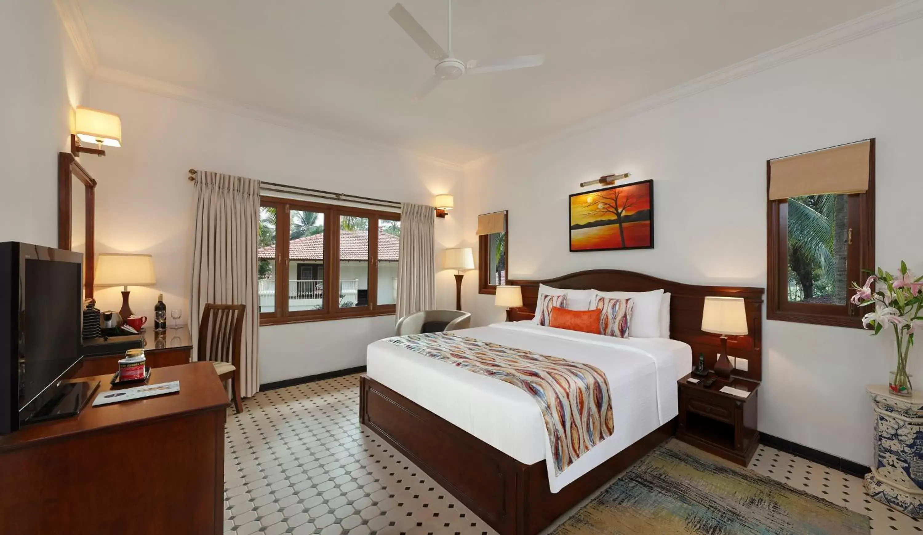 Bedroom in Novotel Goa Dona Sylvia Resort