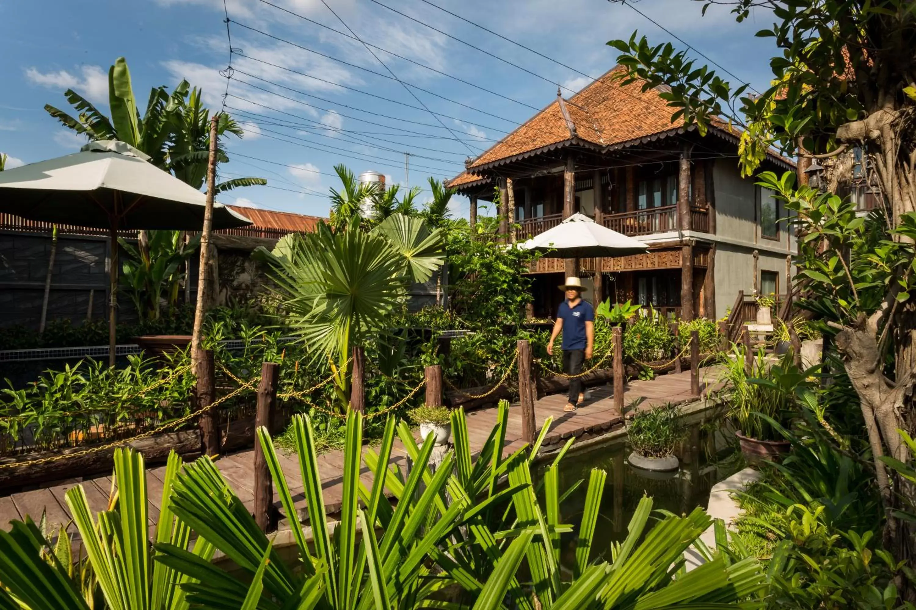 Garden, Property Building in Java Wooden Villa & Residence