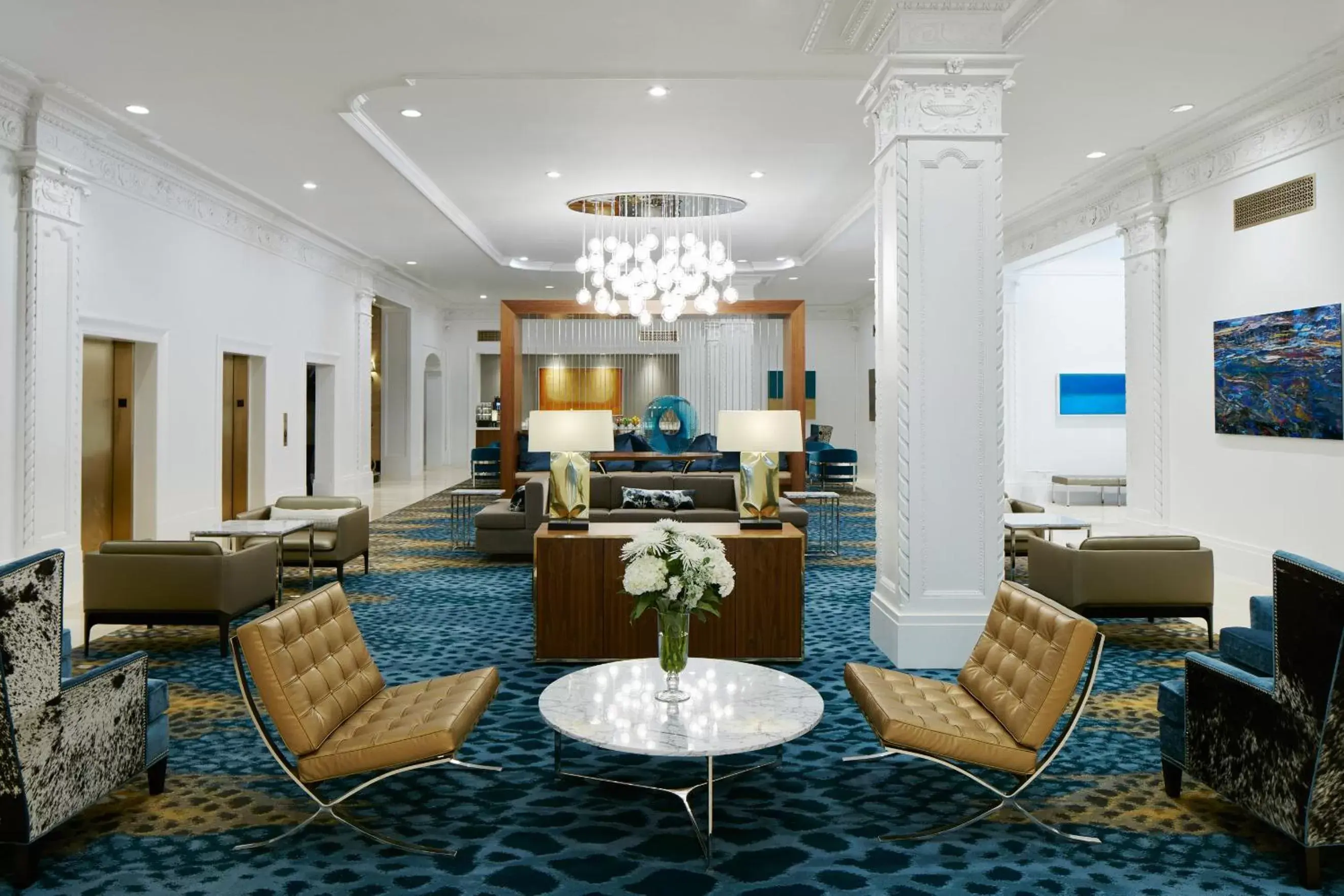 Lobby or reception, Lounge/Bar in Club Quarters Hotel Downton, Houston