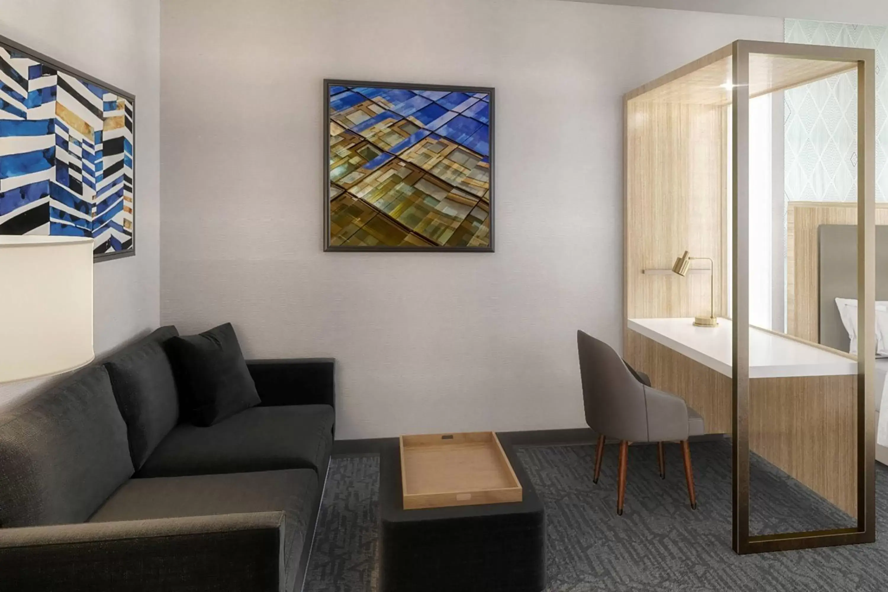 Living room, Seating Area in SpringHill Suites by Marriott Columbus Easton Area