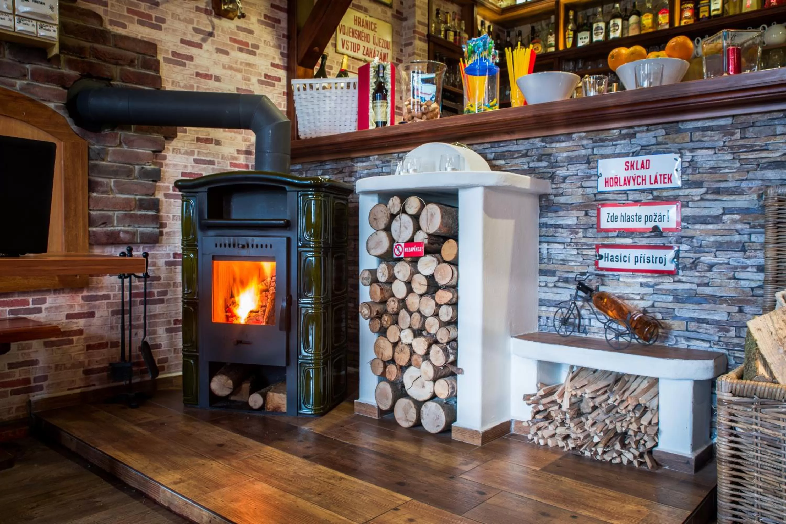 Decorative detail in Restaurace Stará Lípa