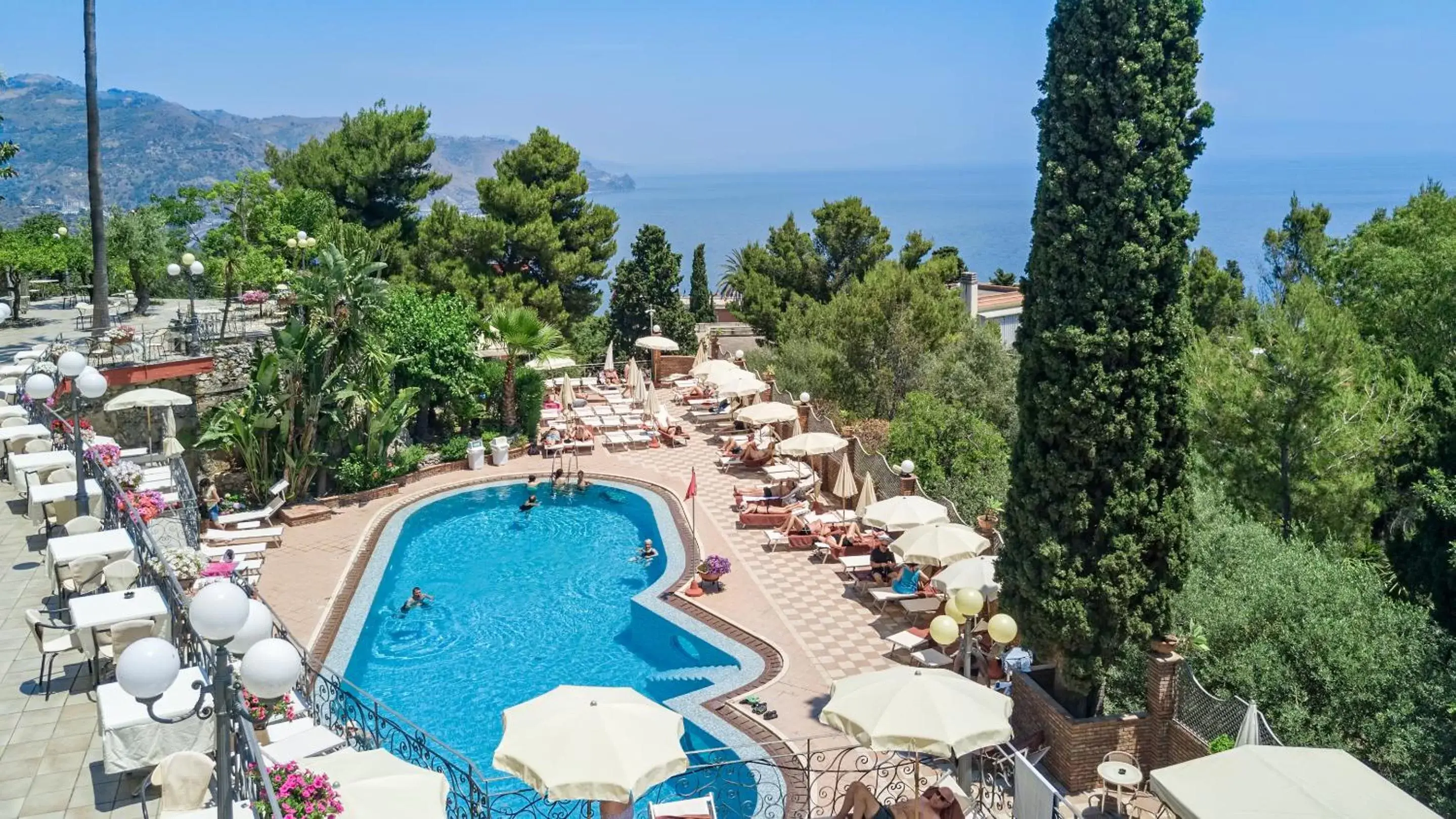 Bird's eye view, Pool View in Hotel Ariston and Palazzo Santa Caterina