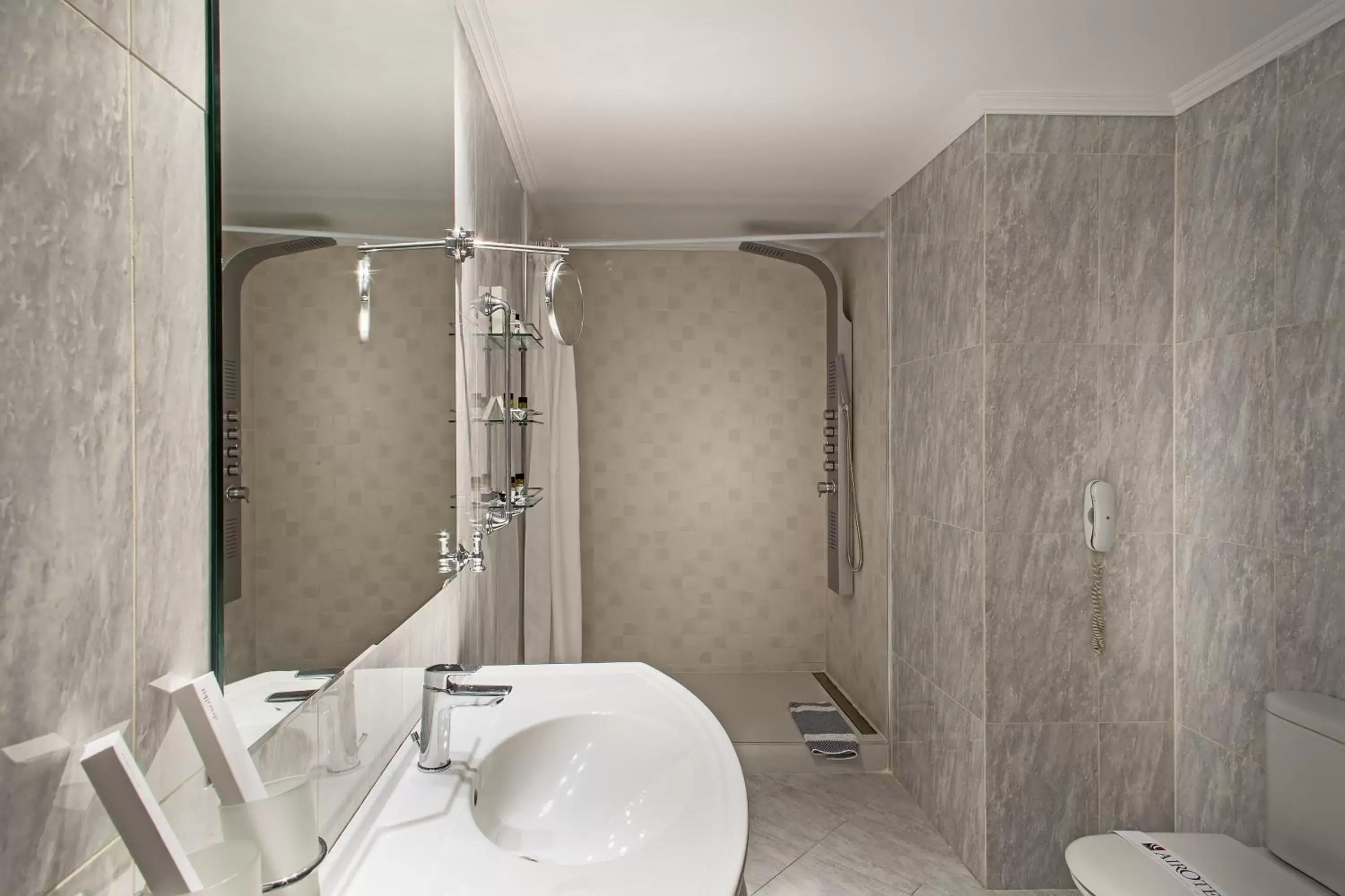 Shower, Bathroom in Airotel Stratos Vassilikos Hotel