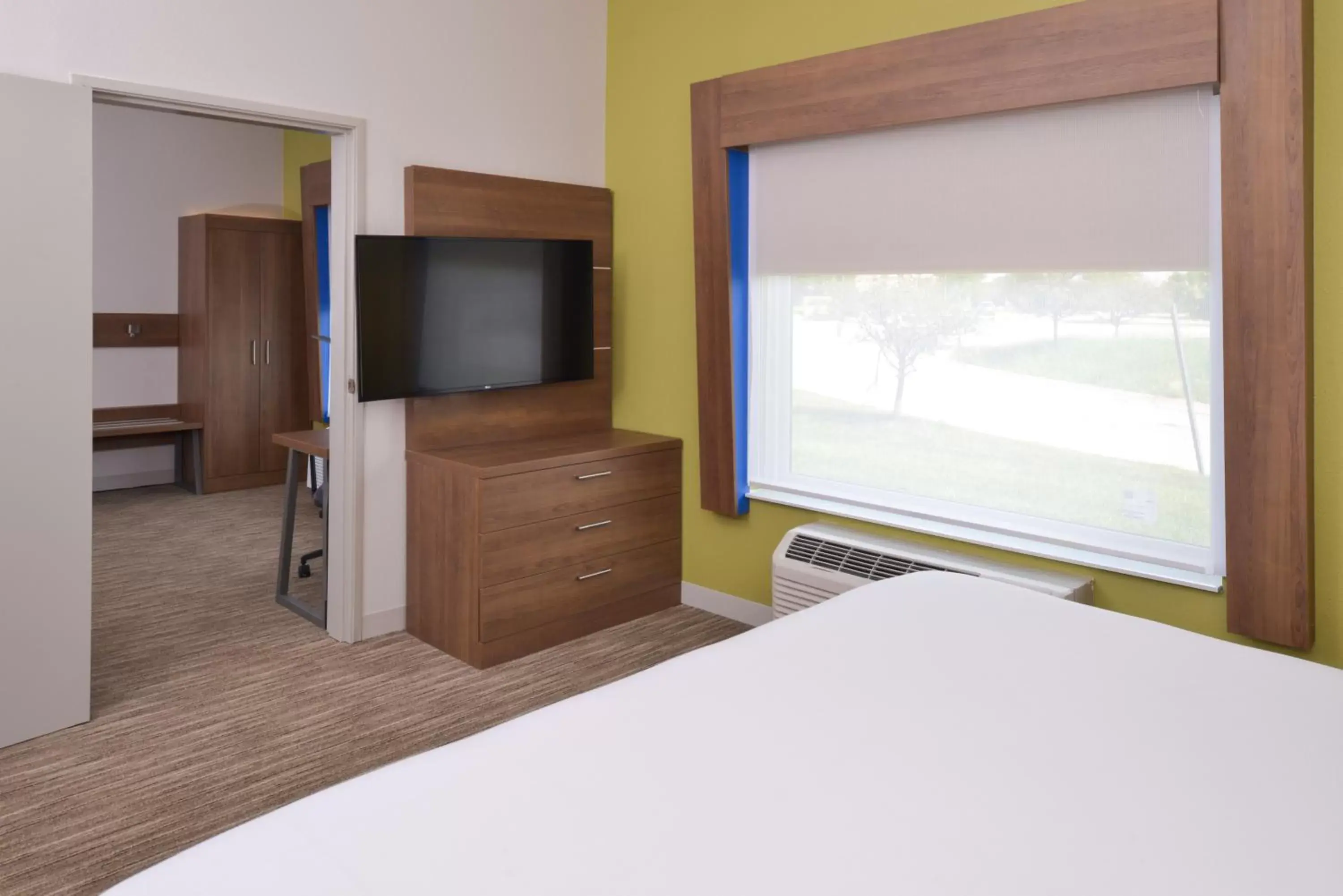 TV/Entertainment Center in Holiday Inn Express & Suites - Omaha - 120th and Maple, an IHG Hotel