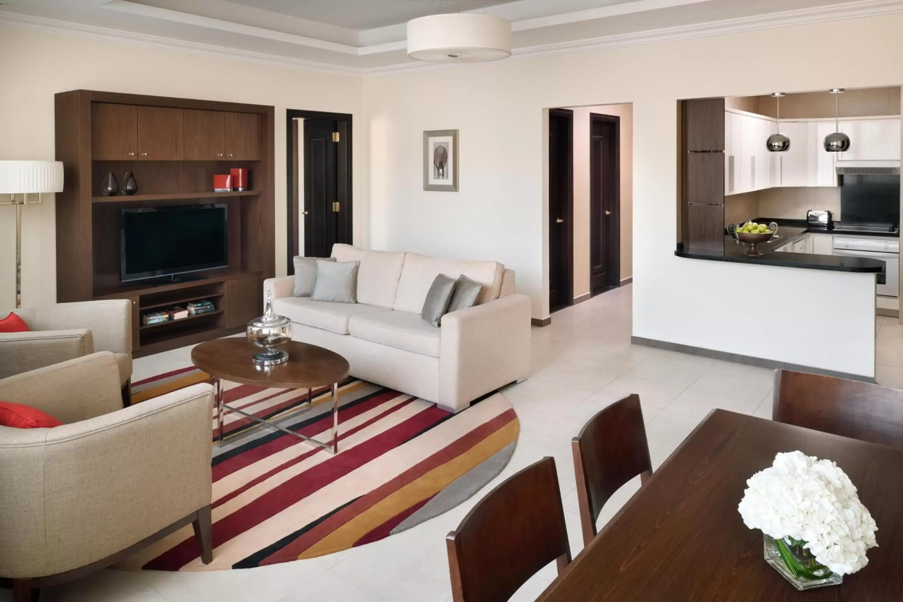 Living room, Seating Area in Marriott Executive Apartments Riyadh, Convention Center