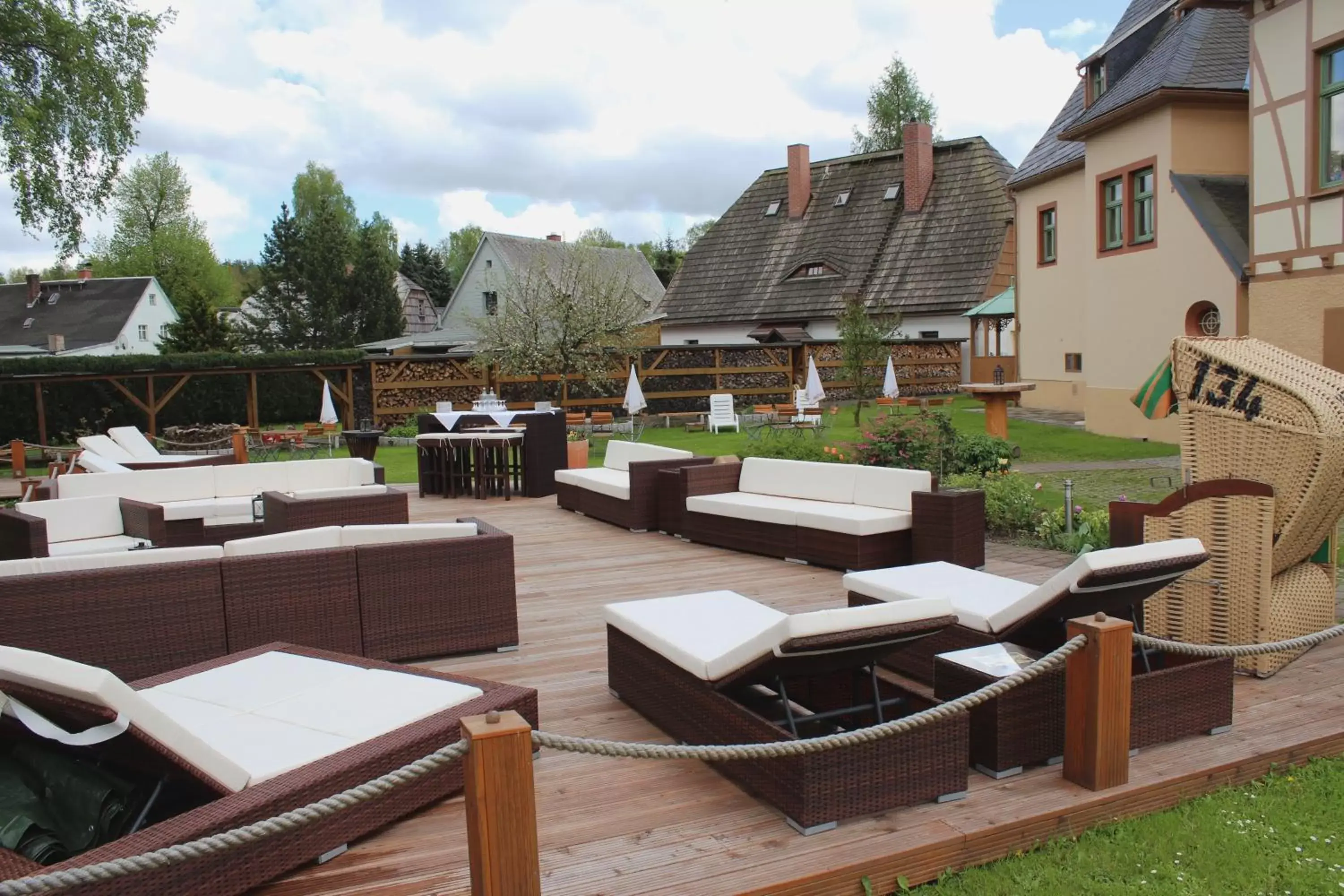 Garden view in Hotel Saigerhütte