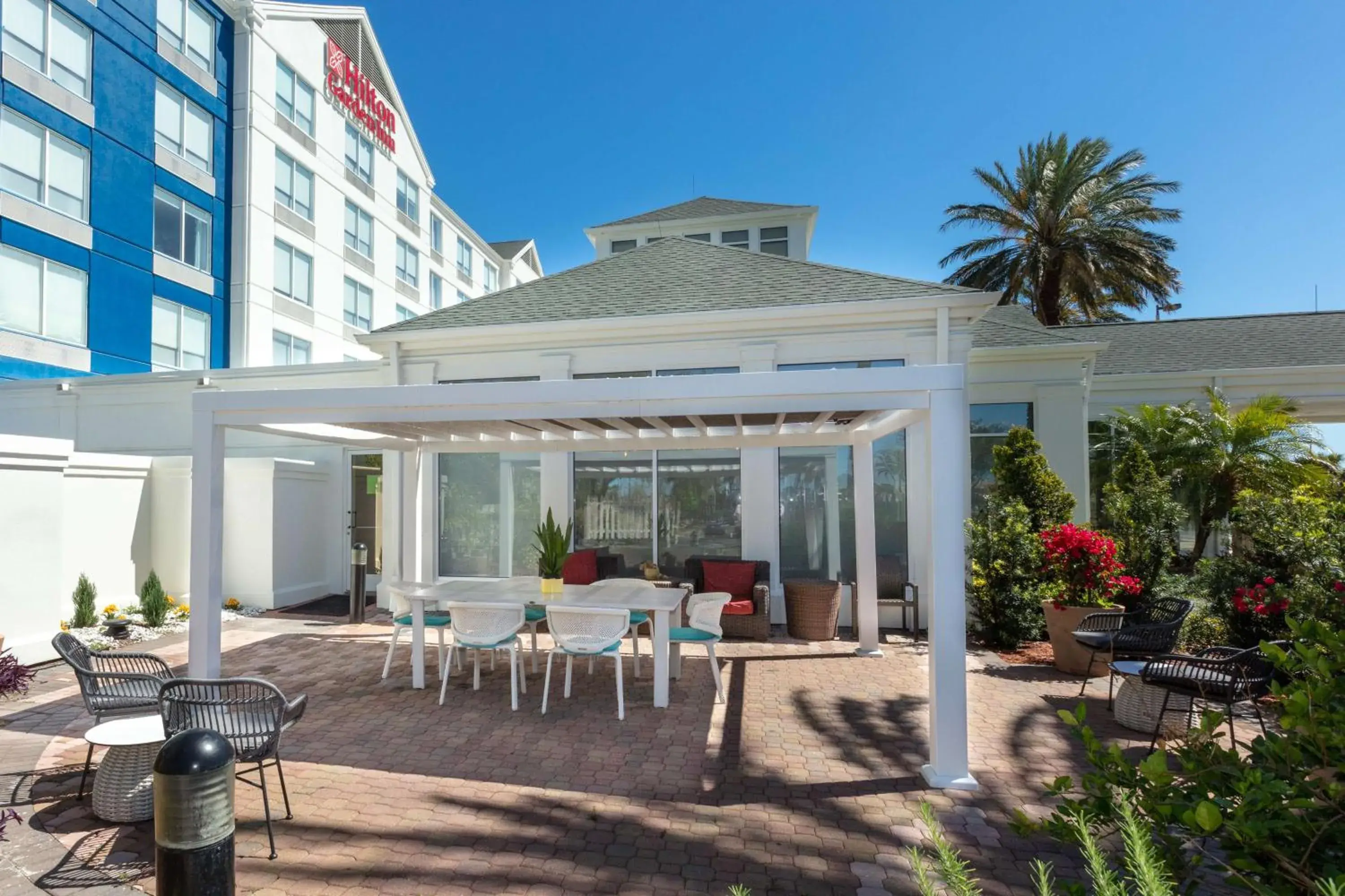 Patio in Hilton Garden Inn Daytona Beach Airport