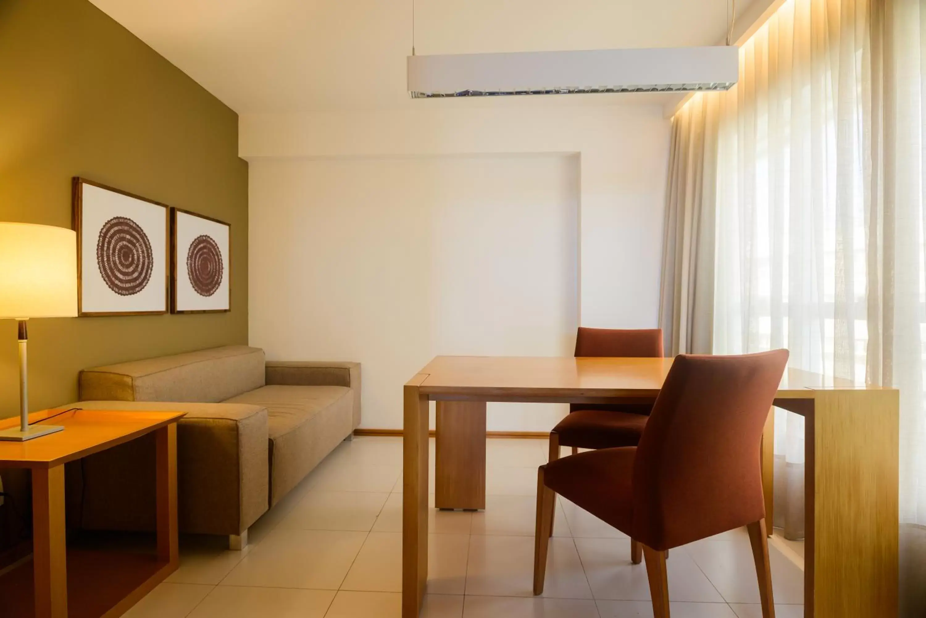 Seating area in Hotel Luzeiros São Luis