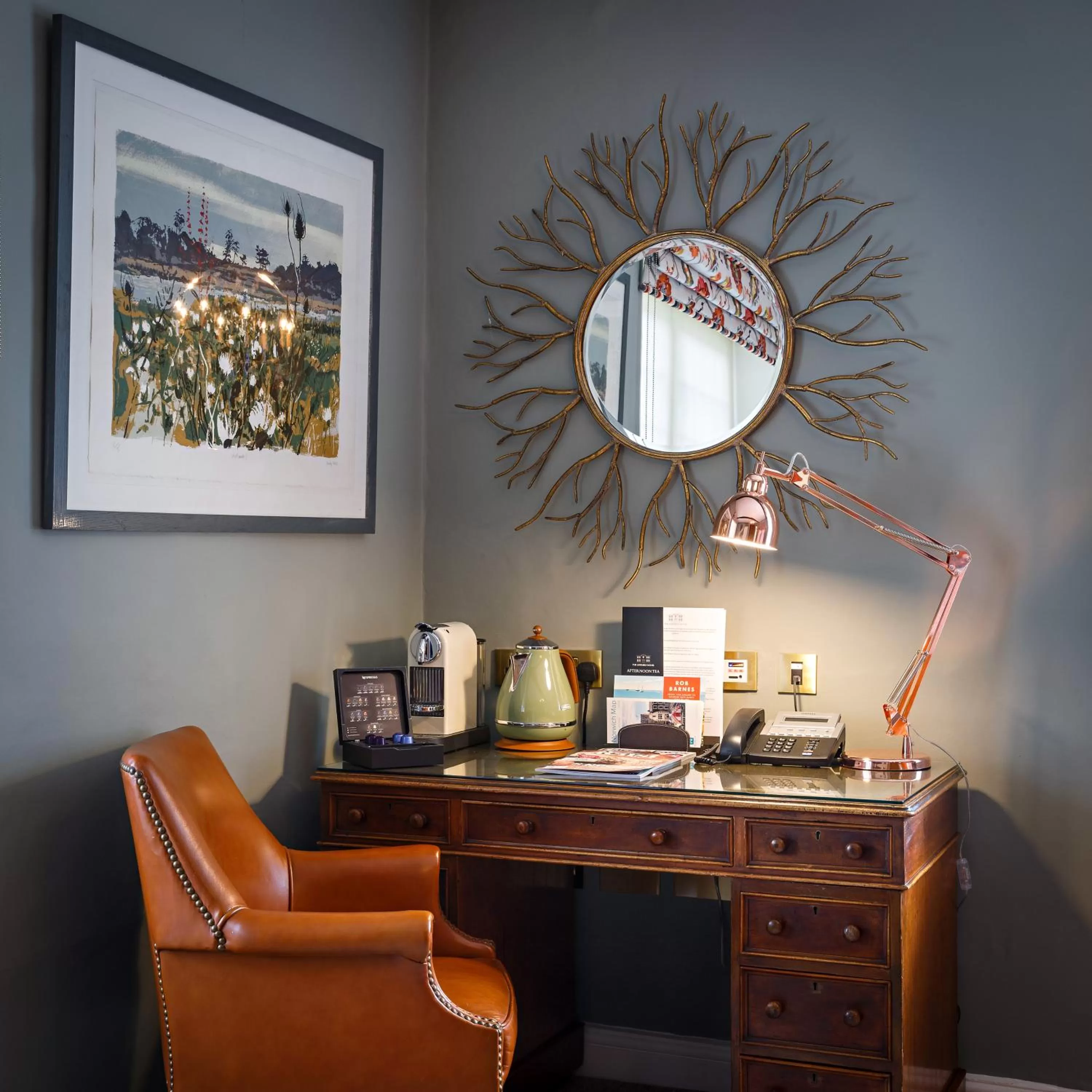 Seating area in The Assembly House in central Norwich